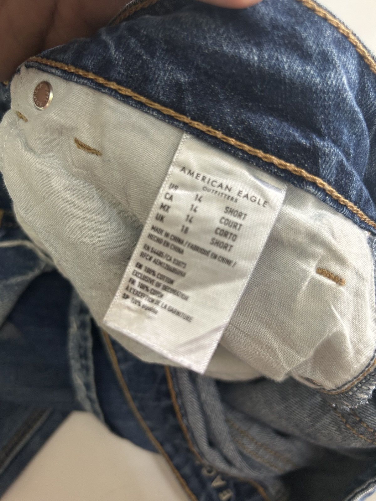 Japanese Brand × Vintage 💥Vintage Japanese Denim Ripped Jeans Size US 37 - 15 Thumbnail