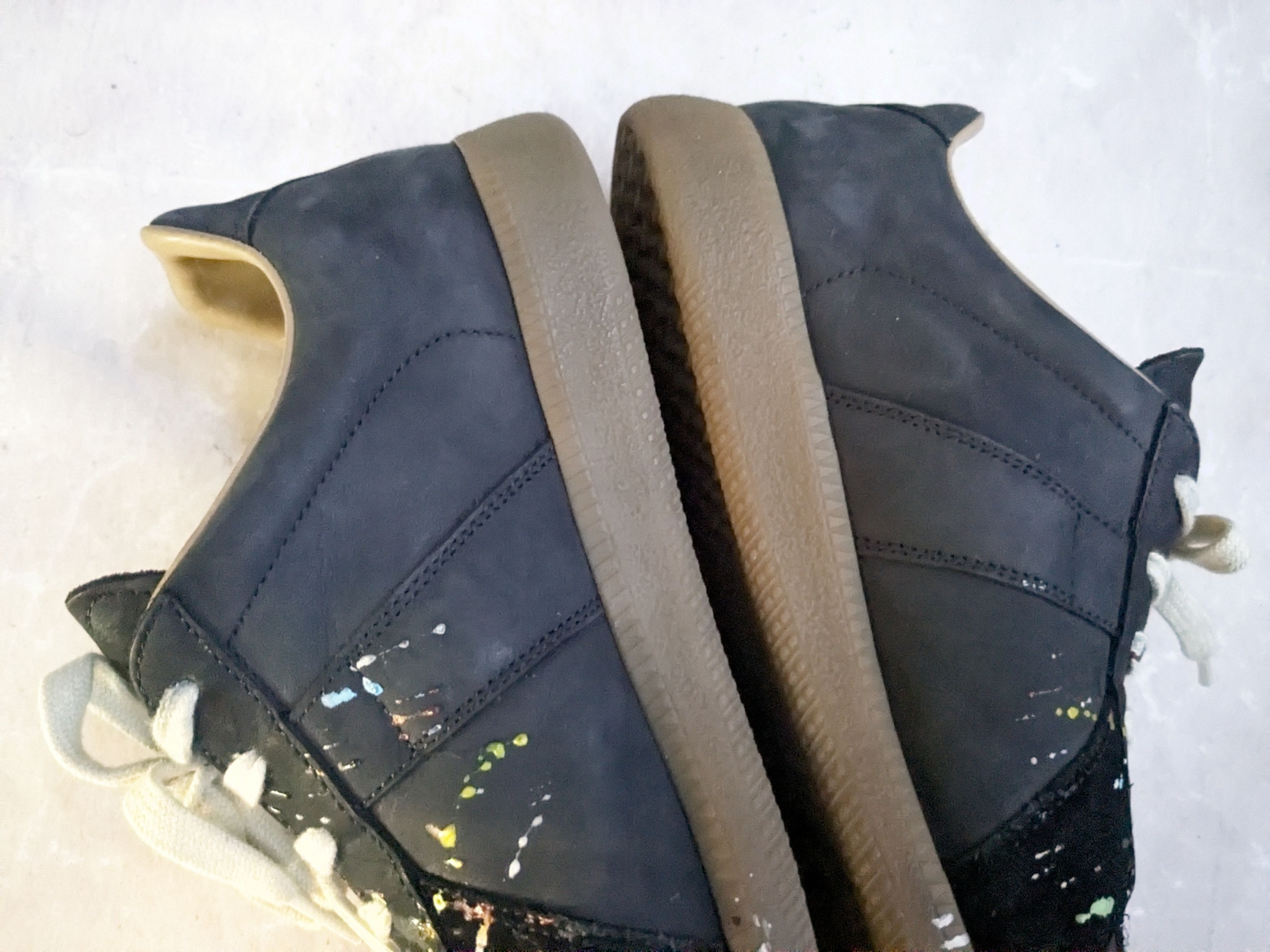 Maison Margiela Maison Margiela Replica GAT Black Paint Splatter 8 41 Low Size US 8 / EU 41 - 14 Thumbnail