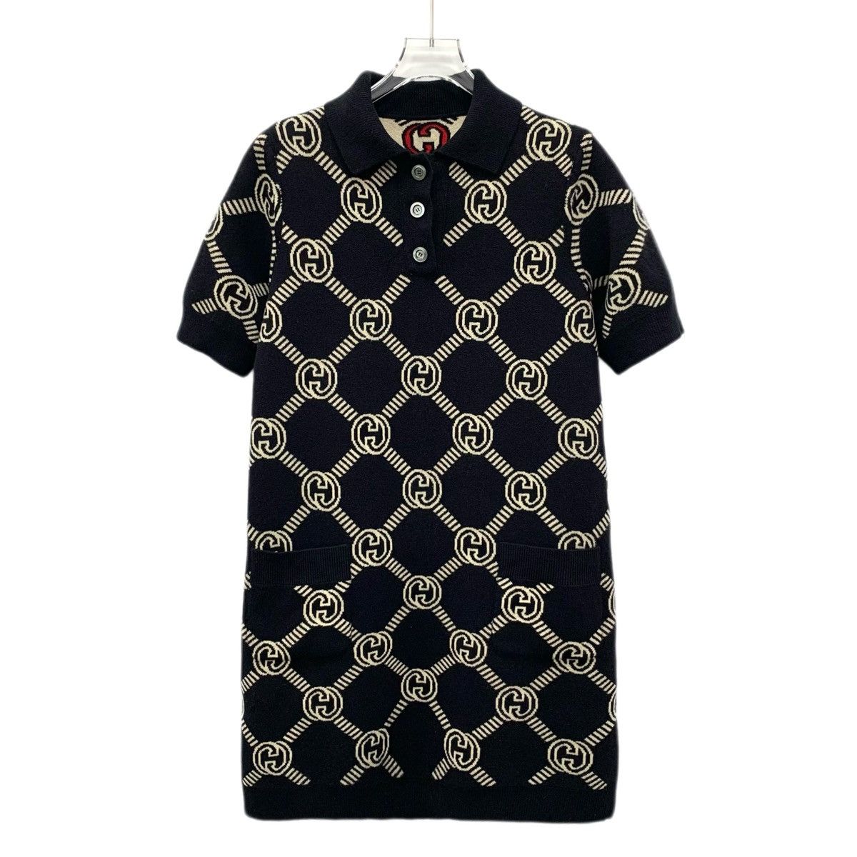 Gucci Gucci colorblocked logo wool reversible knit dress Size S / US 4 / IT 40 - 1 Thumbnail