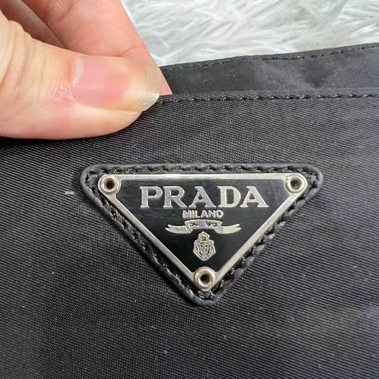 Prada Prada Triangle Logo Shoulder Bag Size 30 - 3 Thumbnail
