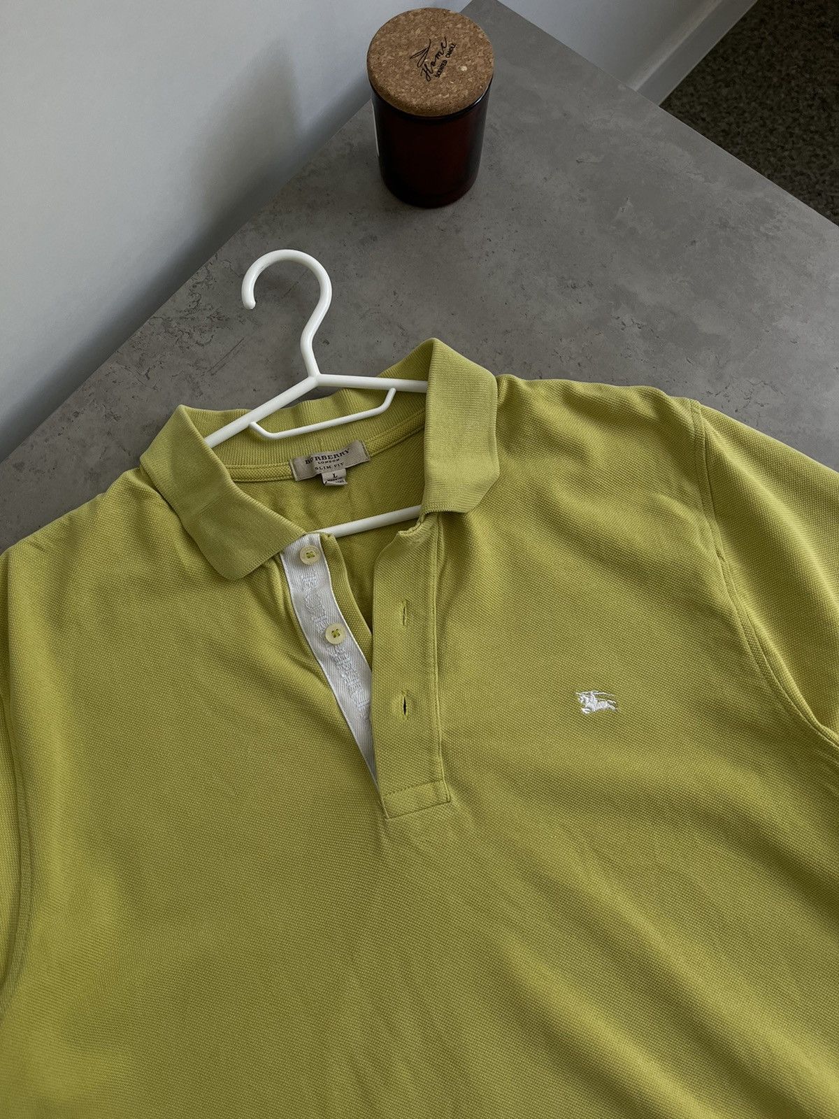 Burberry Burberry polo shirt yellow green L Size US L / EU 52-54 / 3 - 2 Thumbnail