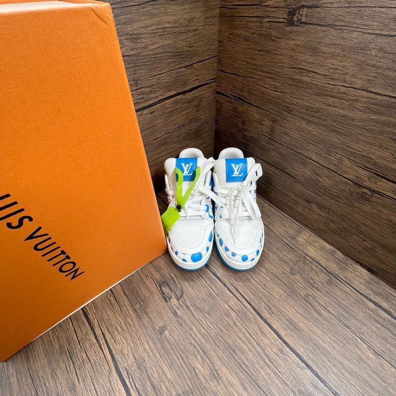 Louis Vuitton Yayoi Kusama x Louis Vuitton Blue Dot Trainers -2508 Size US 7.5 / EU 40-41 - 2 Thumbnail