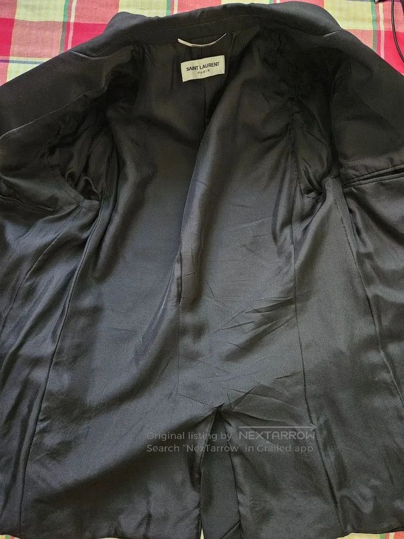 Yves Saint Laurent Saint Laurent Black Smoking Jacket. Size US S / EU 44-46 / 1 - 3 Thumbnail