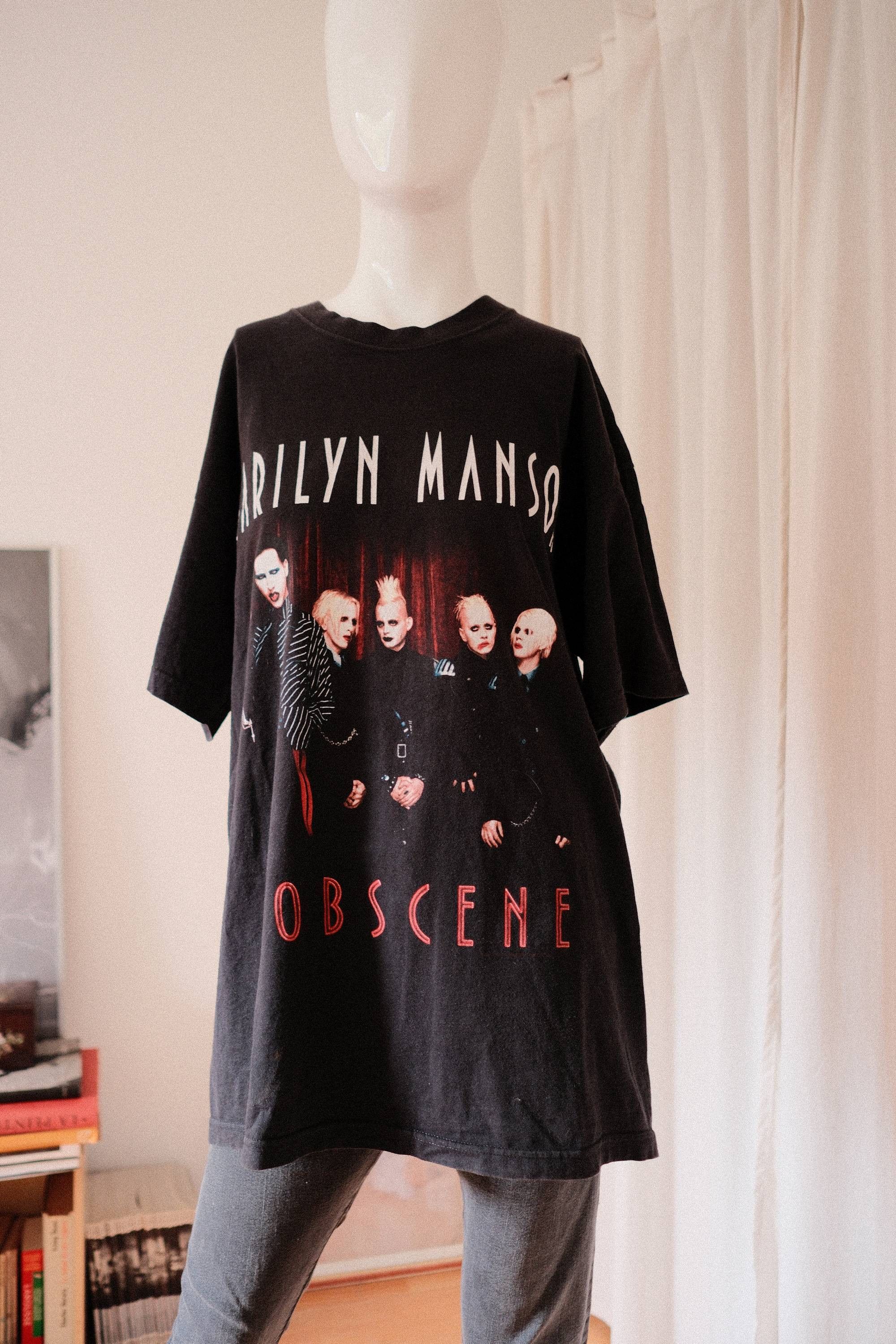 Band Tees Marilyn Manson Mobscene vintage 2000s Size US XL / EU 56 / 4 - 1 Thumbnail
