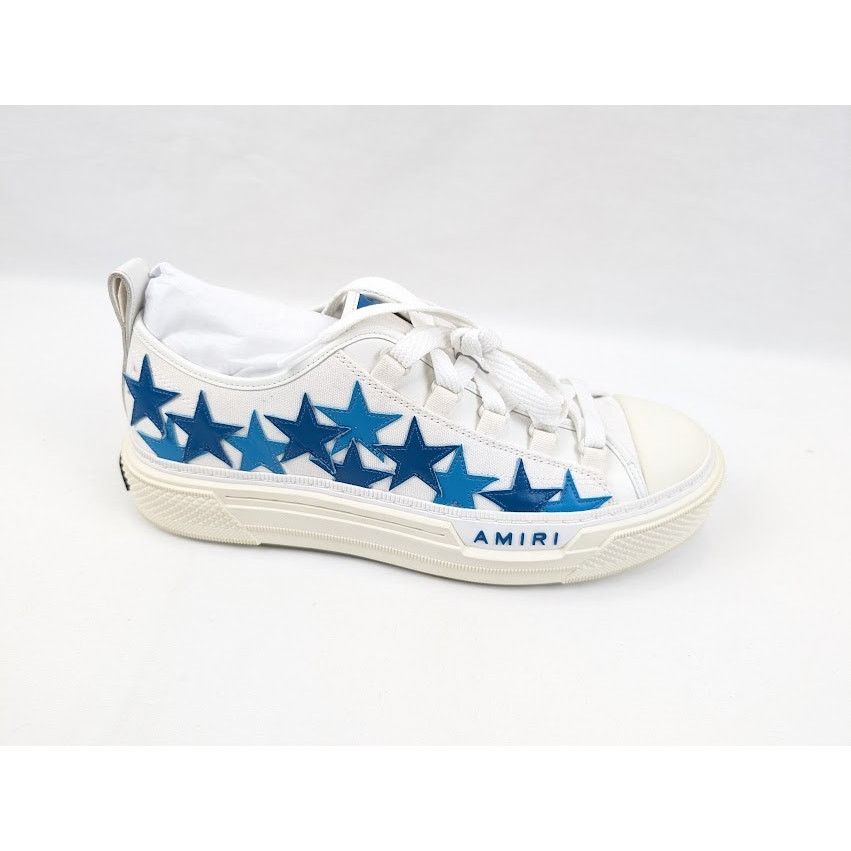 Amiri o1rshd1 Stars Court Low-Top Sneakers in Blue Size US 10 / EU 43 - 1 Thumbnail