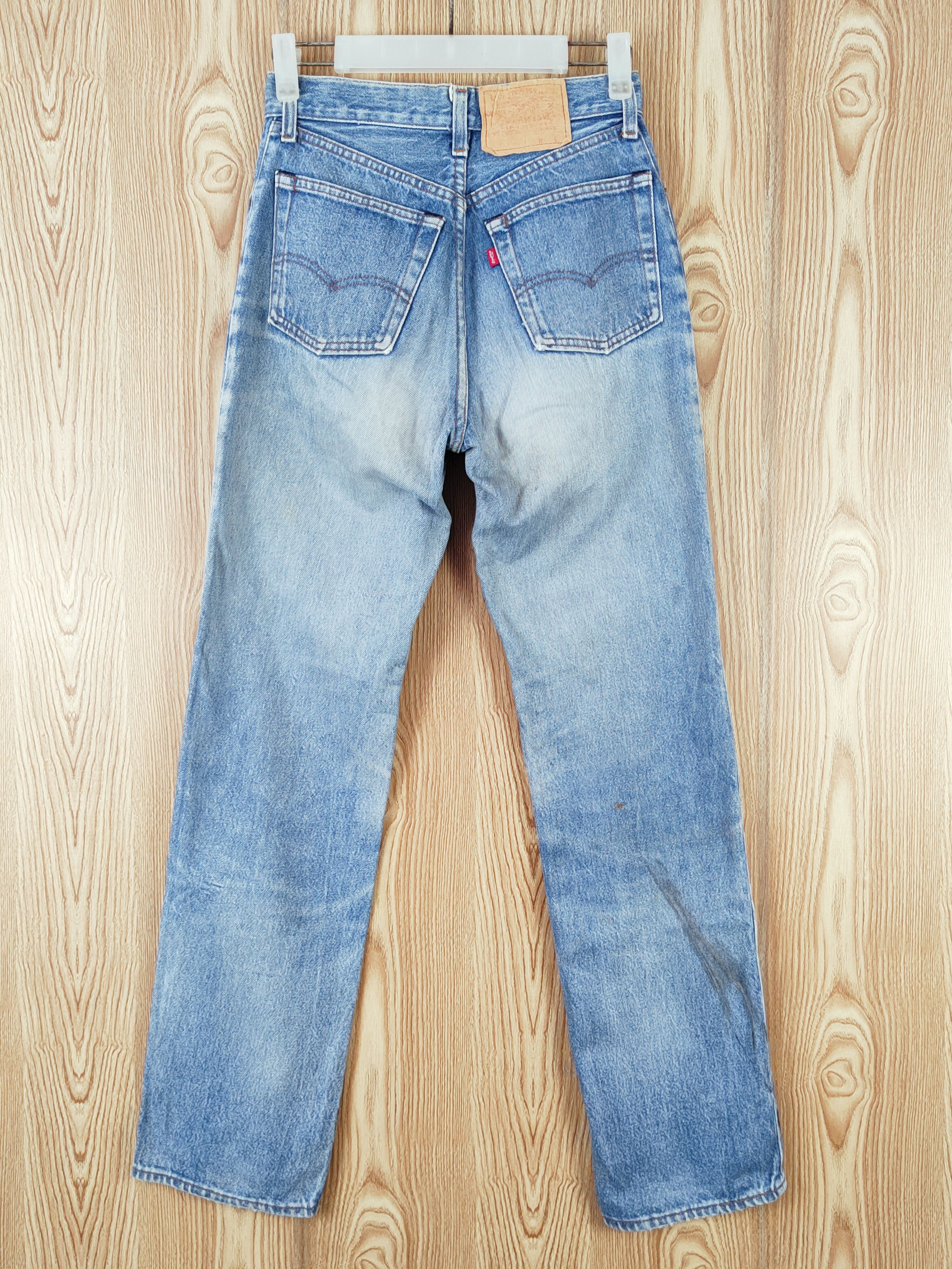 Japanese Brand Levi's Blue Distressed Ripped denim Jeans #W803 Size US 26 / EU 42 - 8 Thumbnail