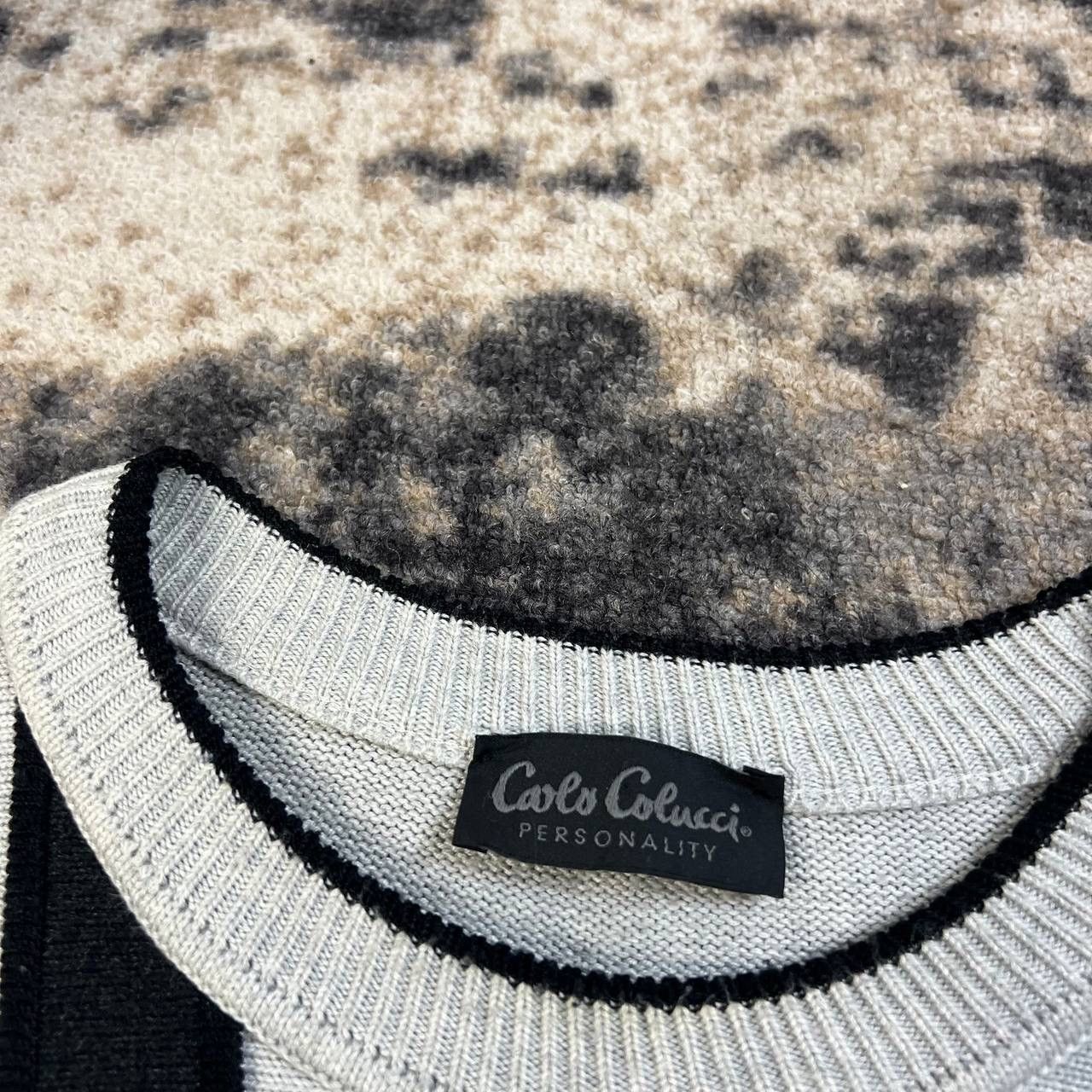 Carlo Colucci Carlo Colucci Vintage 90s Dance Man Logo Rare Sweater Size US L / EU 52-54 / 3 - 5 Thumbnail