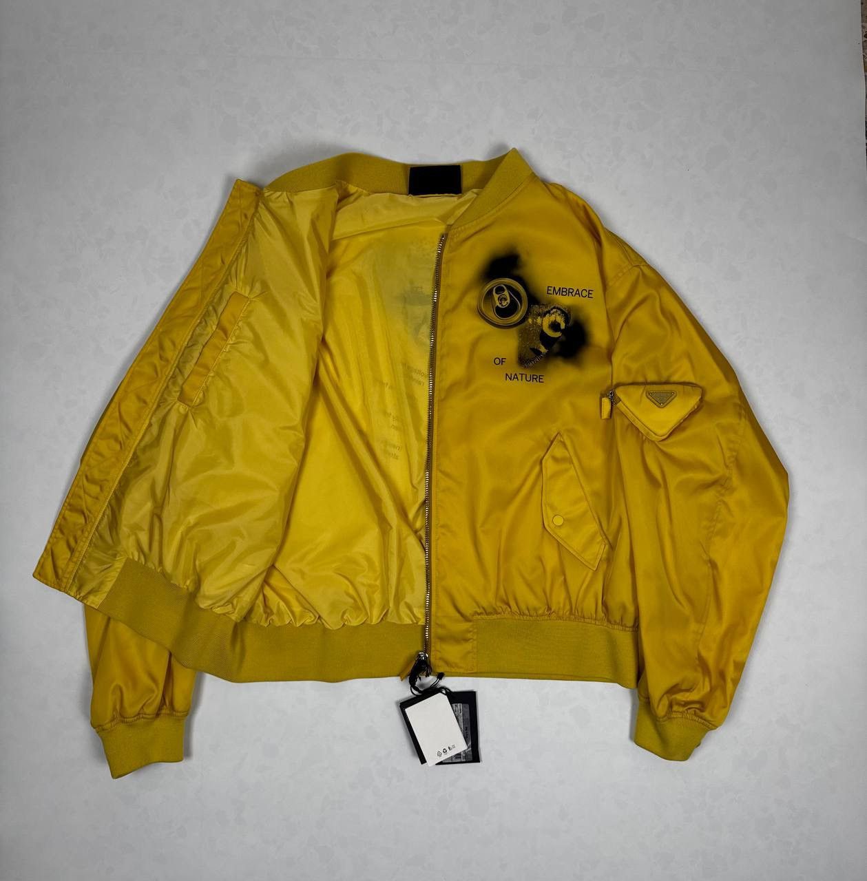 Prada Prada Cargo Pocket Nylon Bomber Jacket Size US XL / EU 56 / 4 - 3 Thumbnail