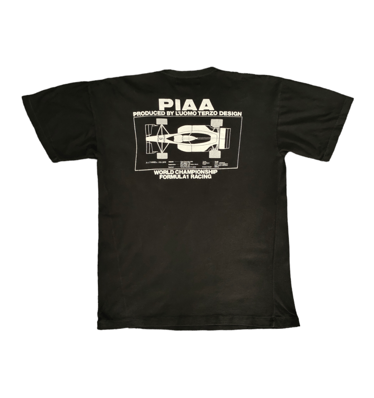 Formula 1 Vintage 90s PIAA Formula 1 Racing By Luomo Terzo T-Shirt Size US M / EU 48-50 / 2 - 8 Thumbnail