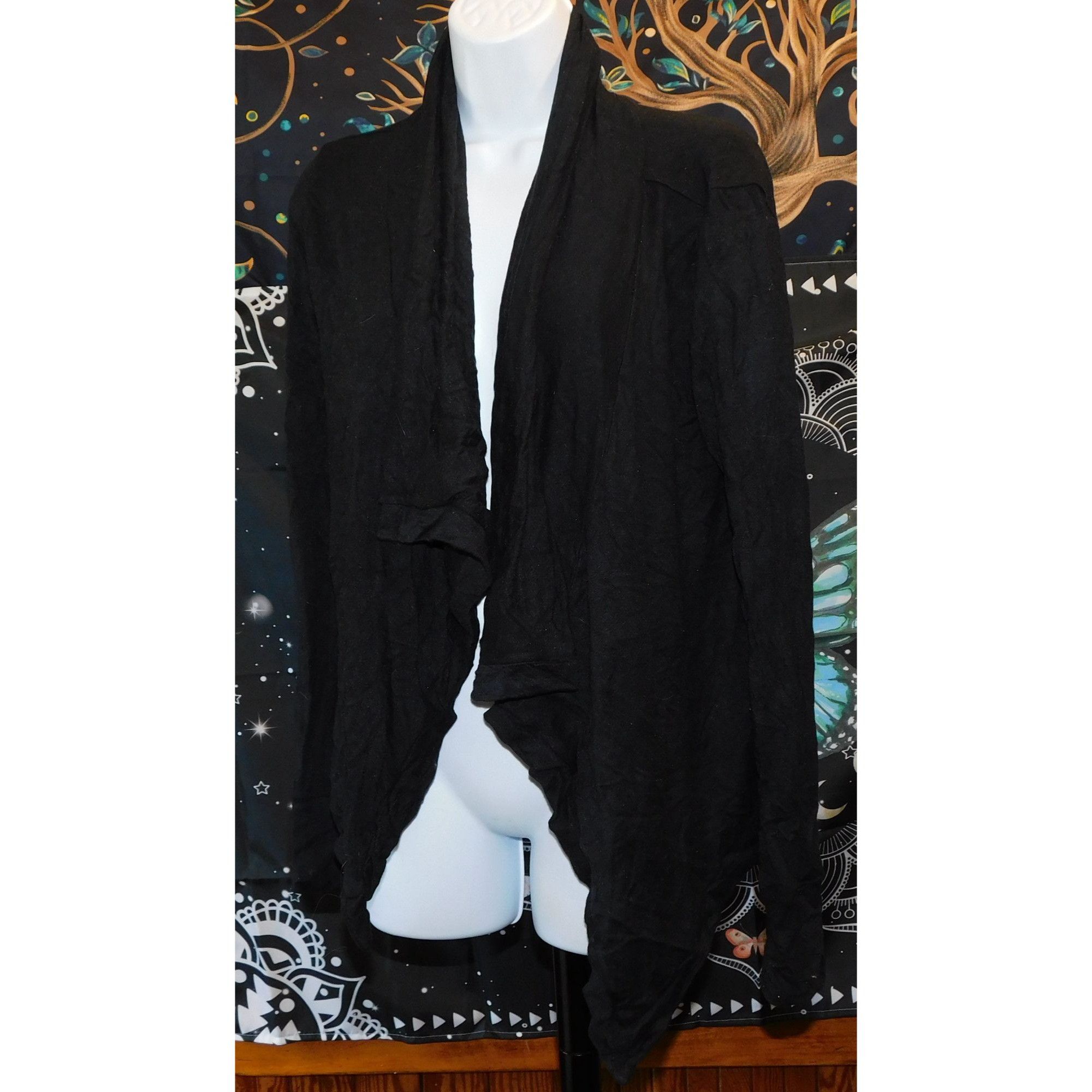 Other Rubbish Brand Gothic Black Flyaway Cardigan Size S / US 4 / IT 40 - 4 Thumbnail