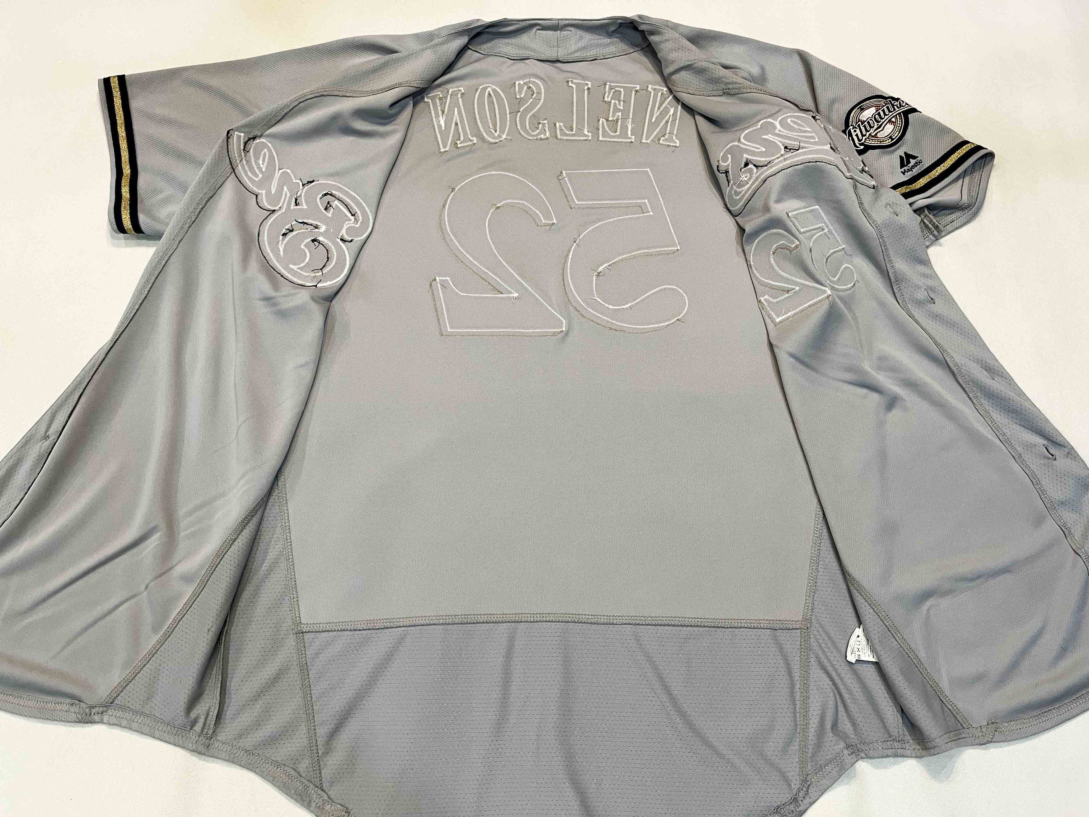 Majestic Majestic 2016 MLB Milwaukee Brewers JIMMY NELSON #52 Jersey Size US XL / EU 56 / 4 - 9 Thumbnail