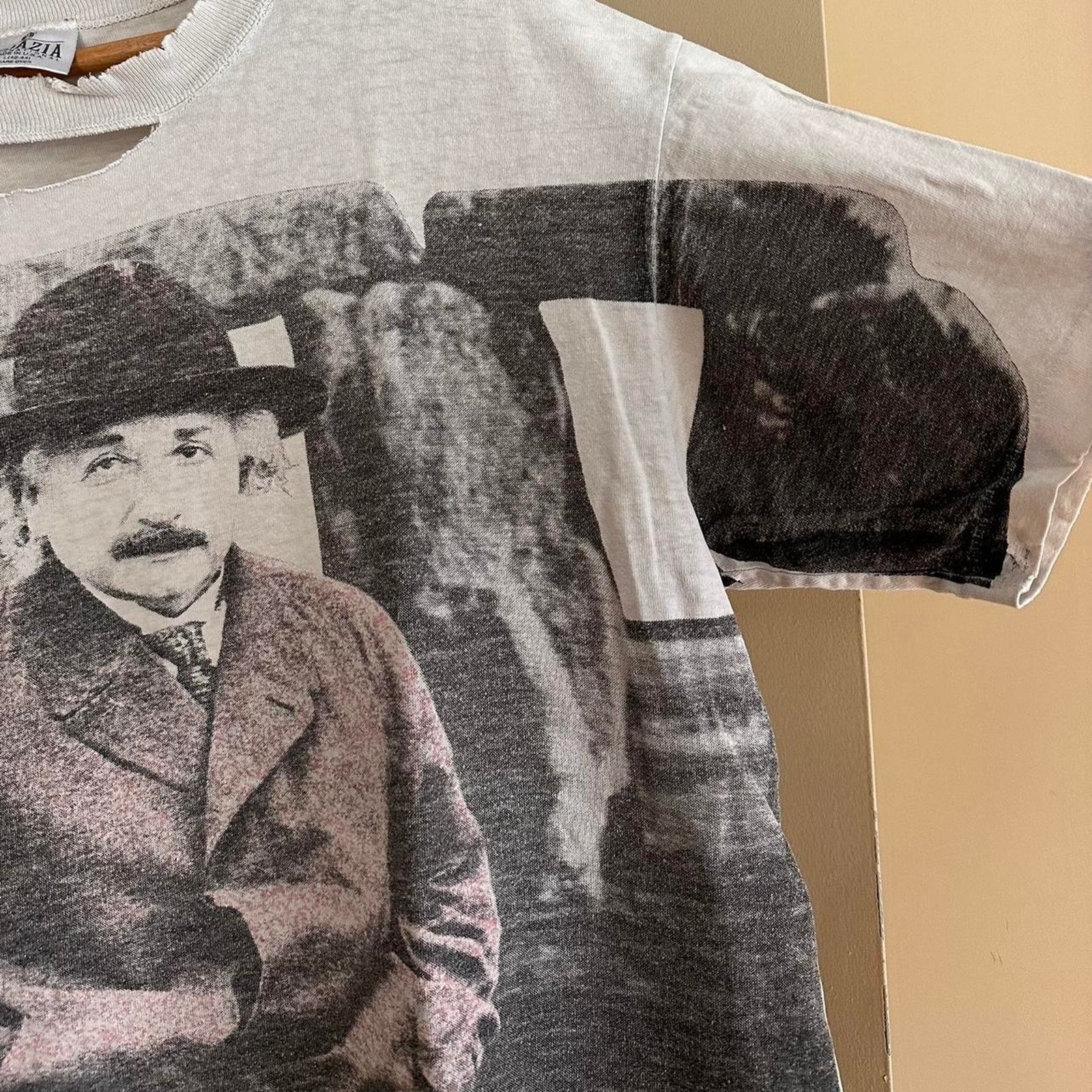 Vintage Vintage Albert Einstein AOP Shirt Size US L / EU 52-54 / 3 - 3 Thumbnail