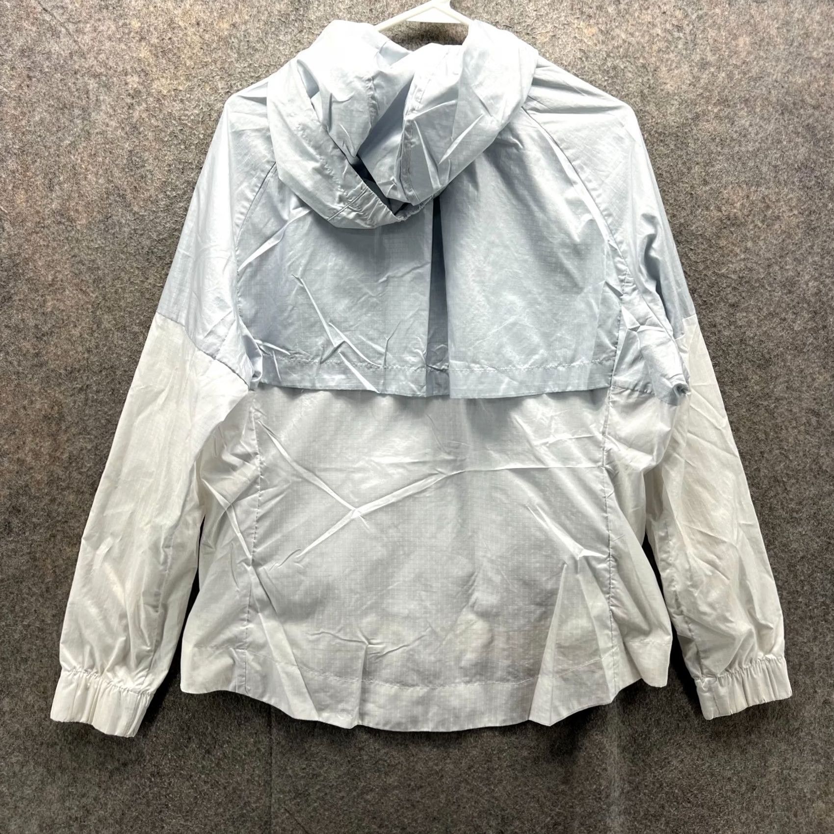 Nike VINTAGE Nike Jacket Women L Windrunner Track Jacket Pure Platinum Grey Vented 804947-011 Logo All Seasons Fall Winter Spring Size L / US 10 / IT 46 - 2 Thumbnail