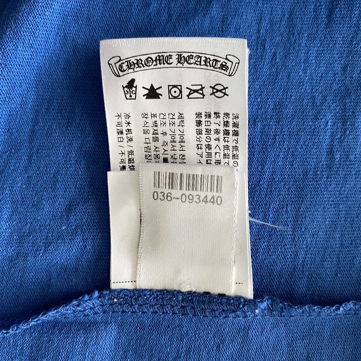 Chrome Hearts CHROME HEARTS Scroll Logo T-Shirt blue Size M / US 6-8 / IT 42-44 - 13 Thumbnail