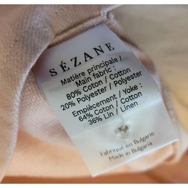 Sezane Sezane Jacket Womens XXS Will Denim Chore Coat Patchwork Ecr Size XS / US 0-2 / IT 36-38 - 5 Thumbnail