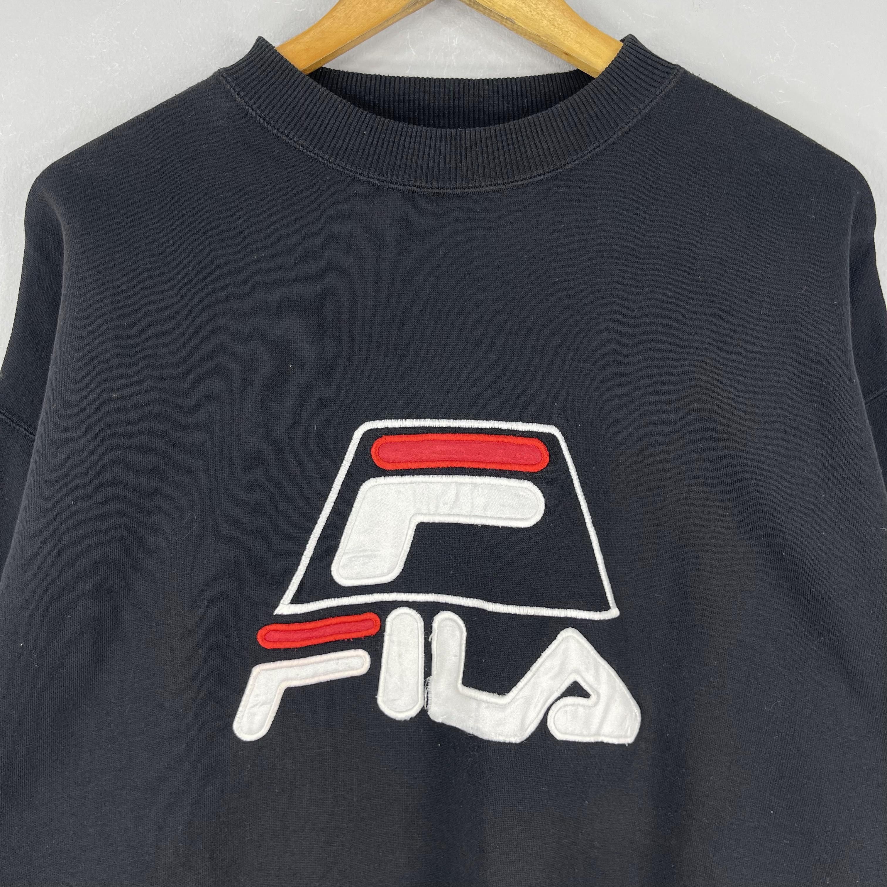 Fila Vintage FILA Italia Big Logo Spell Out Embroidery Sweatshirt Size US L / EU 52-54 / 3 - 2 Thumbnail