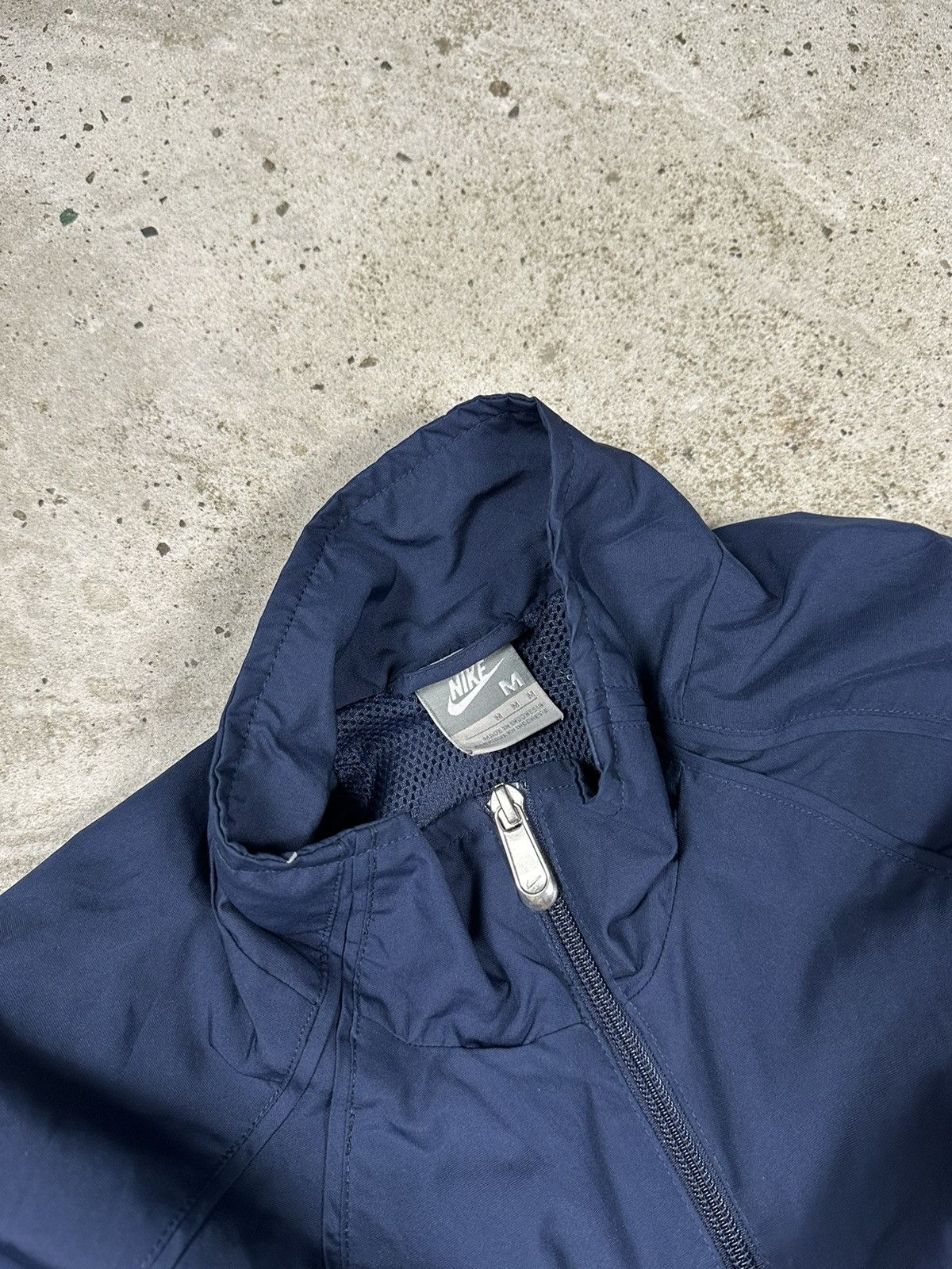 Nike × Vintage Vintage Y2K Nike Navy Track Jacket Swoosh Size US M / EU 48-50 / 2 - 8 Thumbnail