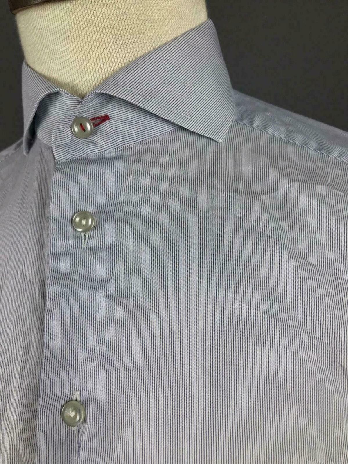 Eton Men Eton Striped Button Up Long Sleeve Dress Shirt Size 40 Size US M / EU 48-50 / 2 - 3 Thumbnail