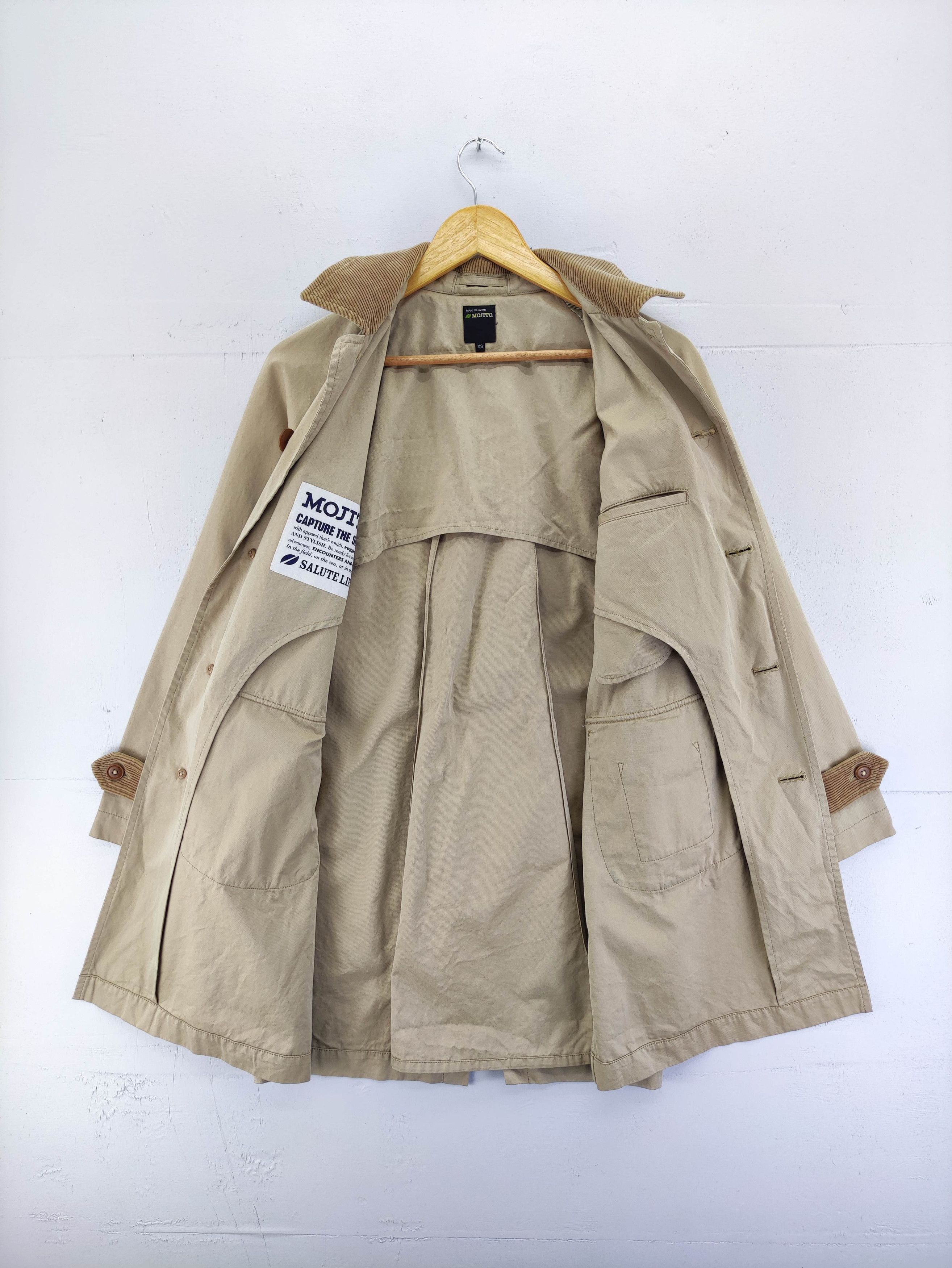 Japanese Brand Vintage Mojito Long Coat Jacket Button Size S / US 4 / IT 40 - 4 Thumbnail