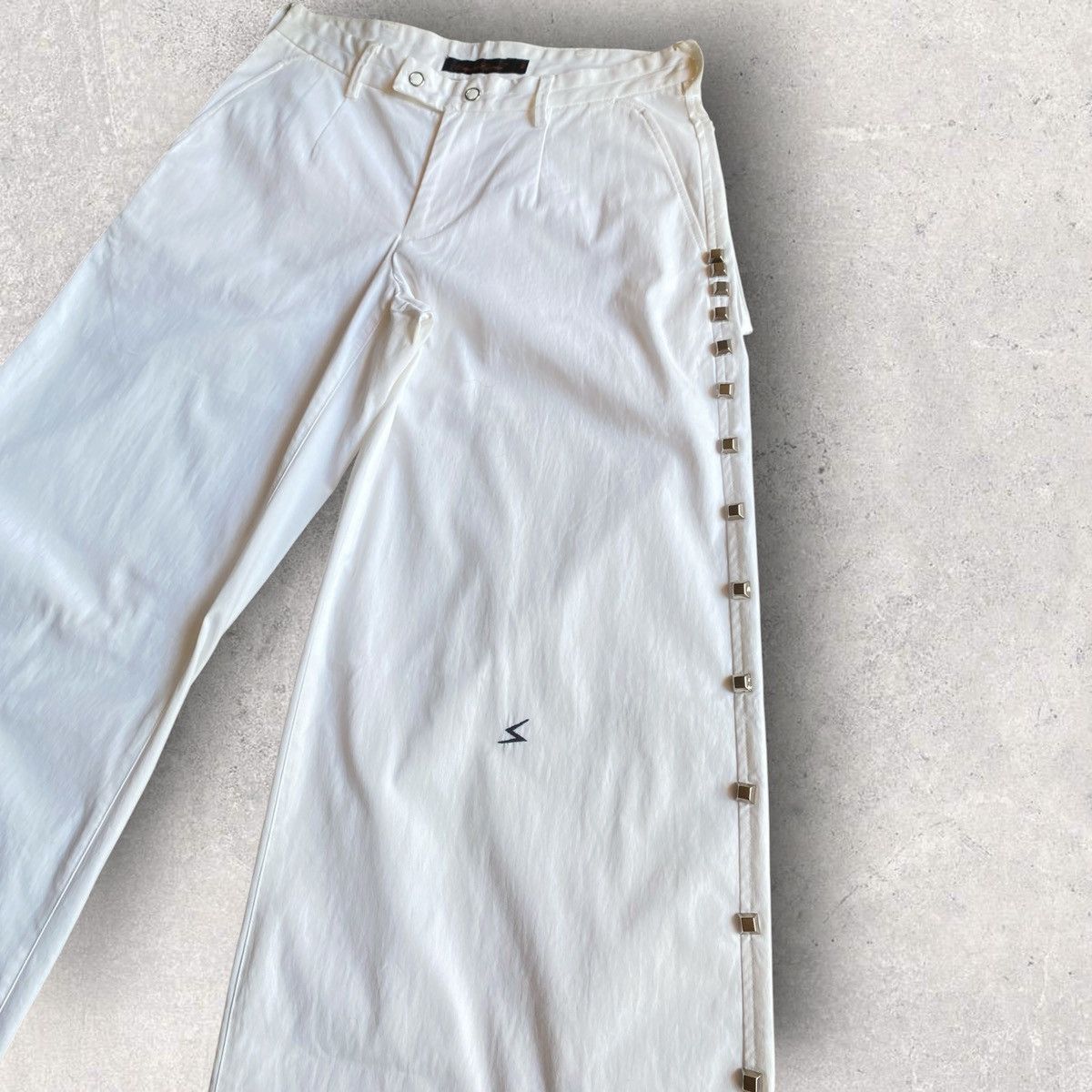 Undercover Vintage SS06 “T. To The Universe” Wide Leg Studded Pants Size 28" / US 6 / IT 42 - 3 Thumbnail