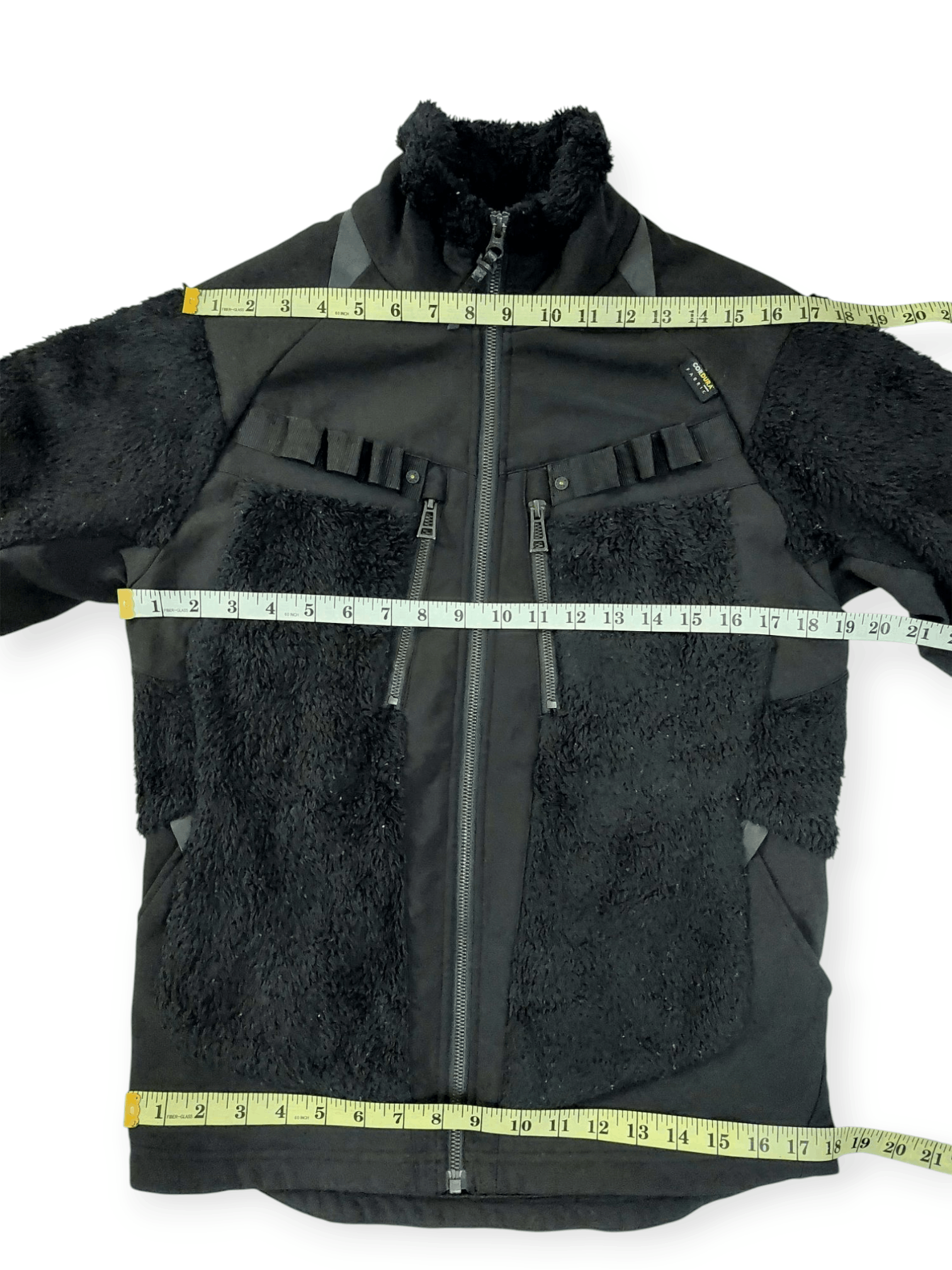 Designer Fieldcore Black Sherpa Fleece Cordura Fabrics Jacket Size US M / EU 48-50 / 2 - 16 Thumbnail