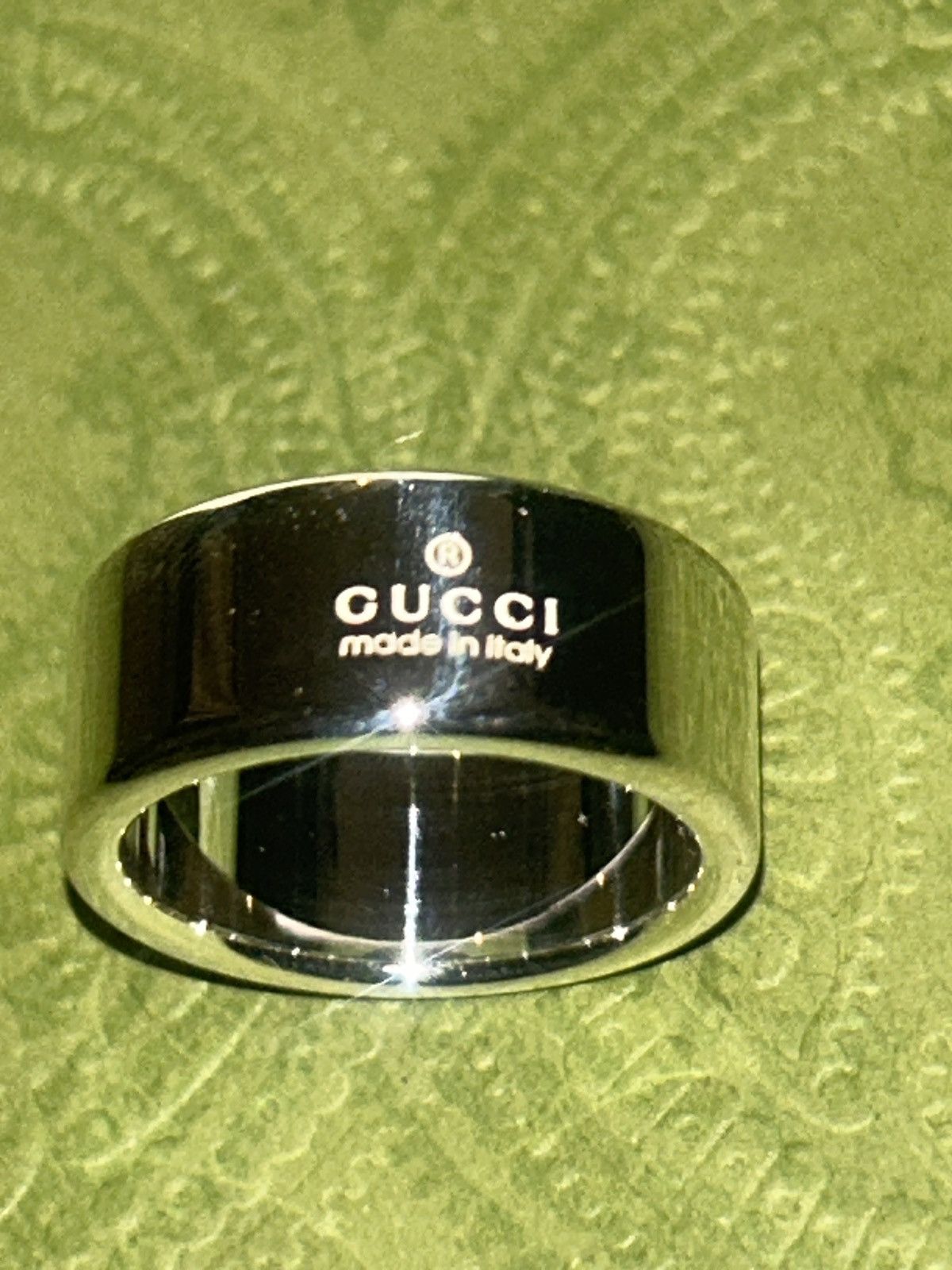Gucci Gucci Interlocking G Silver 925 Gucci Tag Ring 774053 Size ONE SIZE - 6 Thumbnail