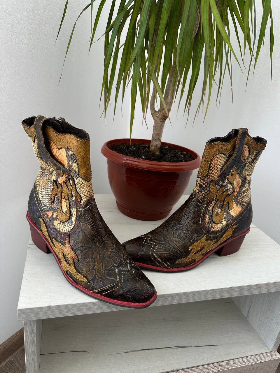 Japanese Brand × Vintage Vintage Japanese Laura Vita Cowboy Boots Size US 9 / IT 39 - 7 Thumbnail