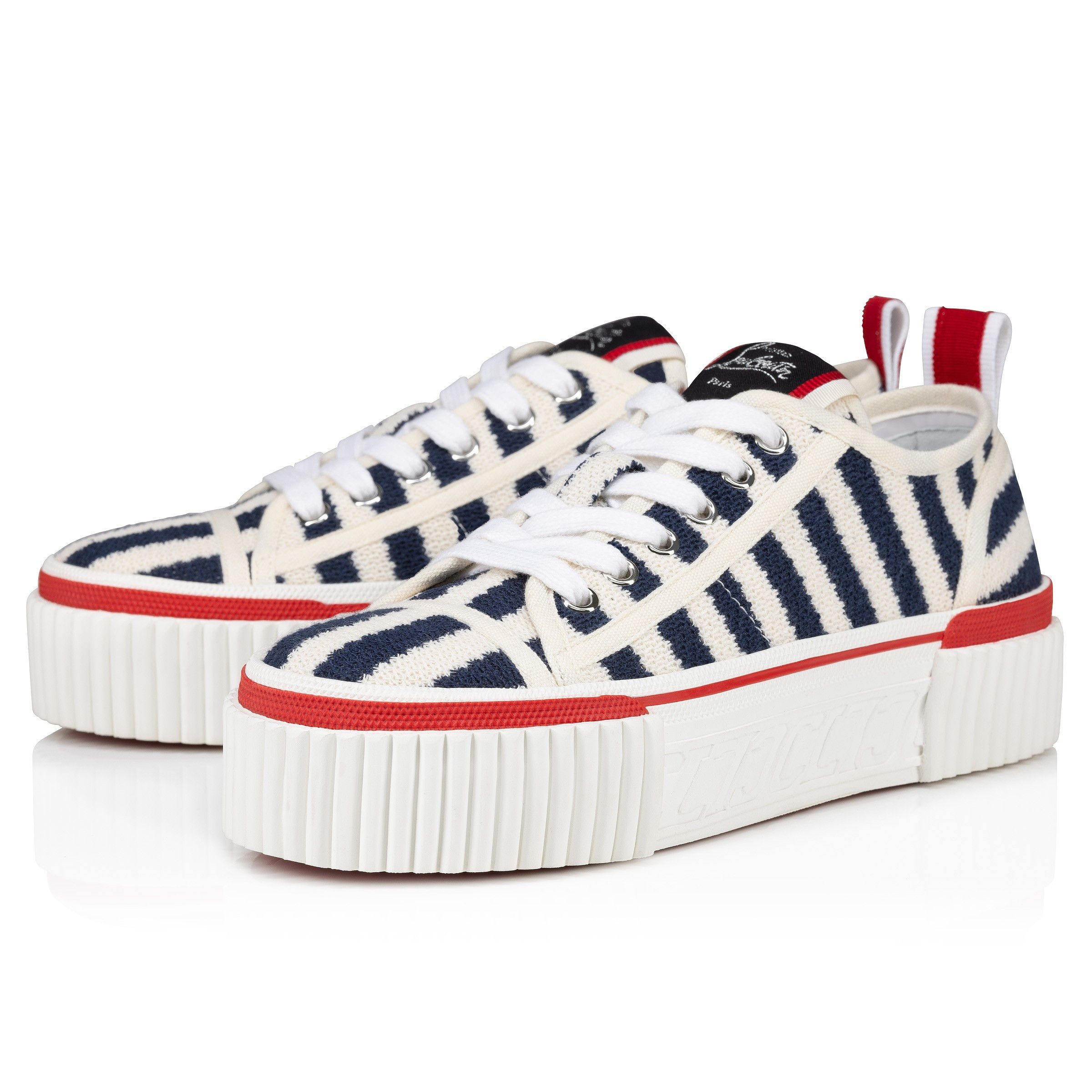 Christian Louboutin o1bcso1str0825 Super Pedro 40 Sneaker in White/Navy Size US 9 / IT 39 - 1 Thumbnail