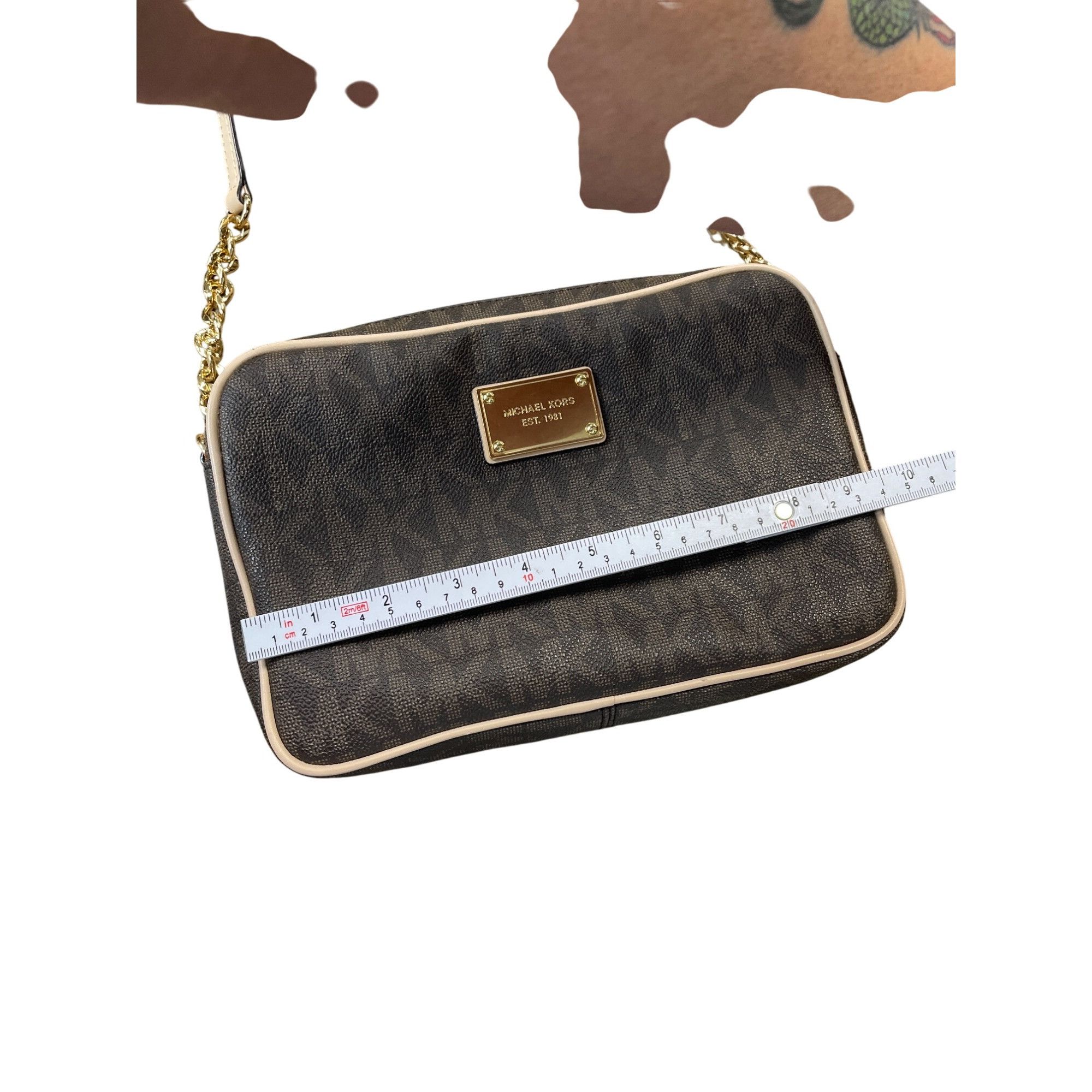 Michael Kors Michael Kors womans brown Jet Set Travel Large Logo Crossbod Size ONE SIZE - 6 Thumbnail