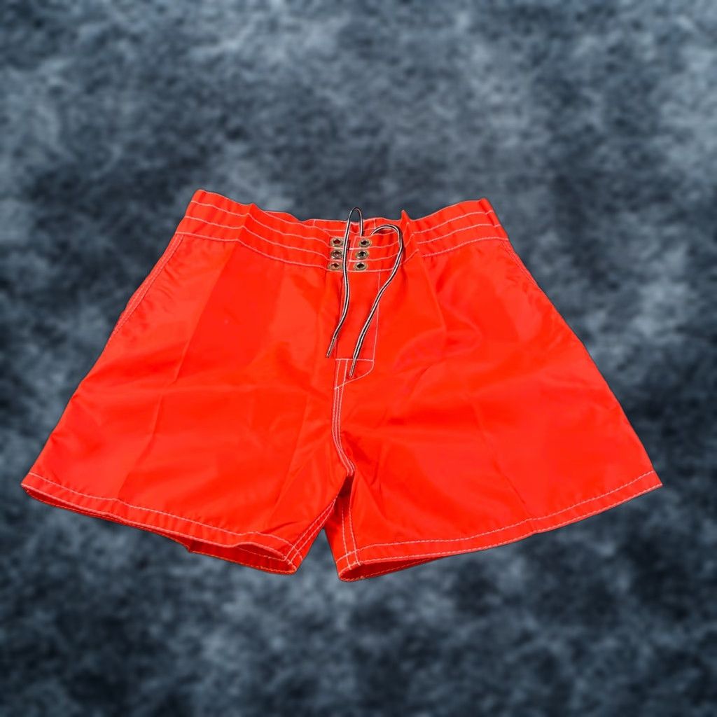 Vintage VINTAGE Birdwell Beach Britches Board Shorts Surf Made in USA Retro Red Mens size 26 Size US 26 / EU 42 - 1 Thumbnail