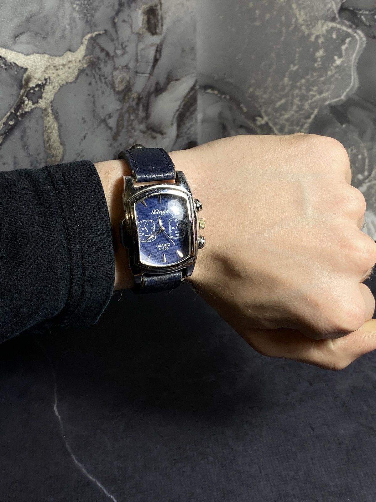 Jewelry Xinge Blue Dial Rectangle Watch – Classic & Elegant✨ Size ONE SIZE - 3 Thumbnail