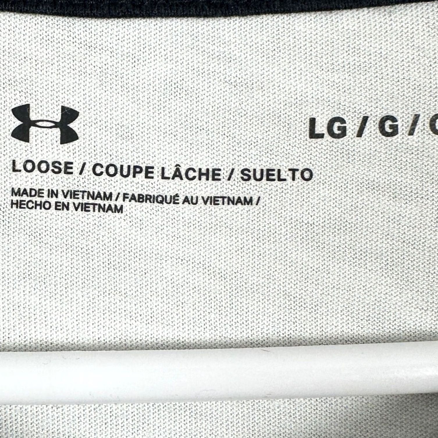 Under Armour Under Armour Project Rock T-Shirt Tee Mens Large White 3/4 Sleeve Logo Shirt Size US L / EU 52-54 / 3 - 4 Thumbnail