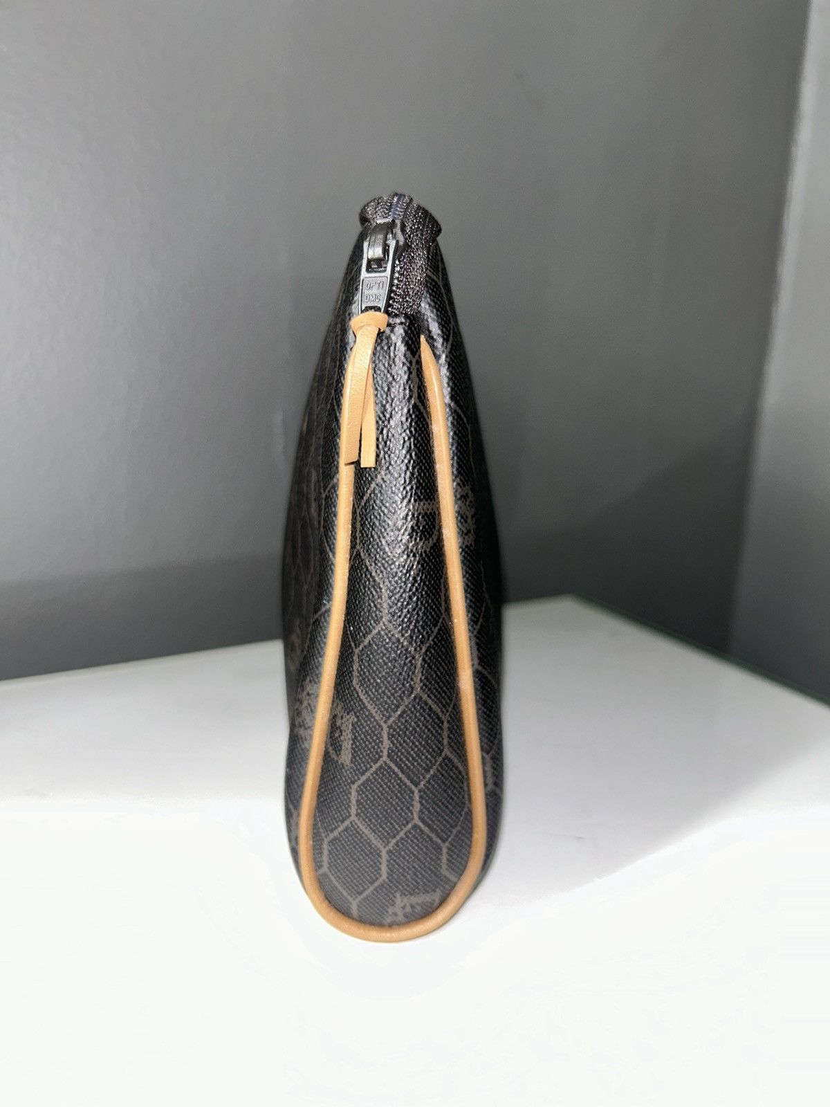 Dior Christian Dior Brown Honeycomb Clutch Bag Size ONE SIZE - 8 Thumbnail