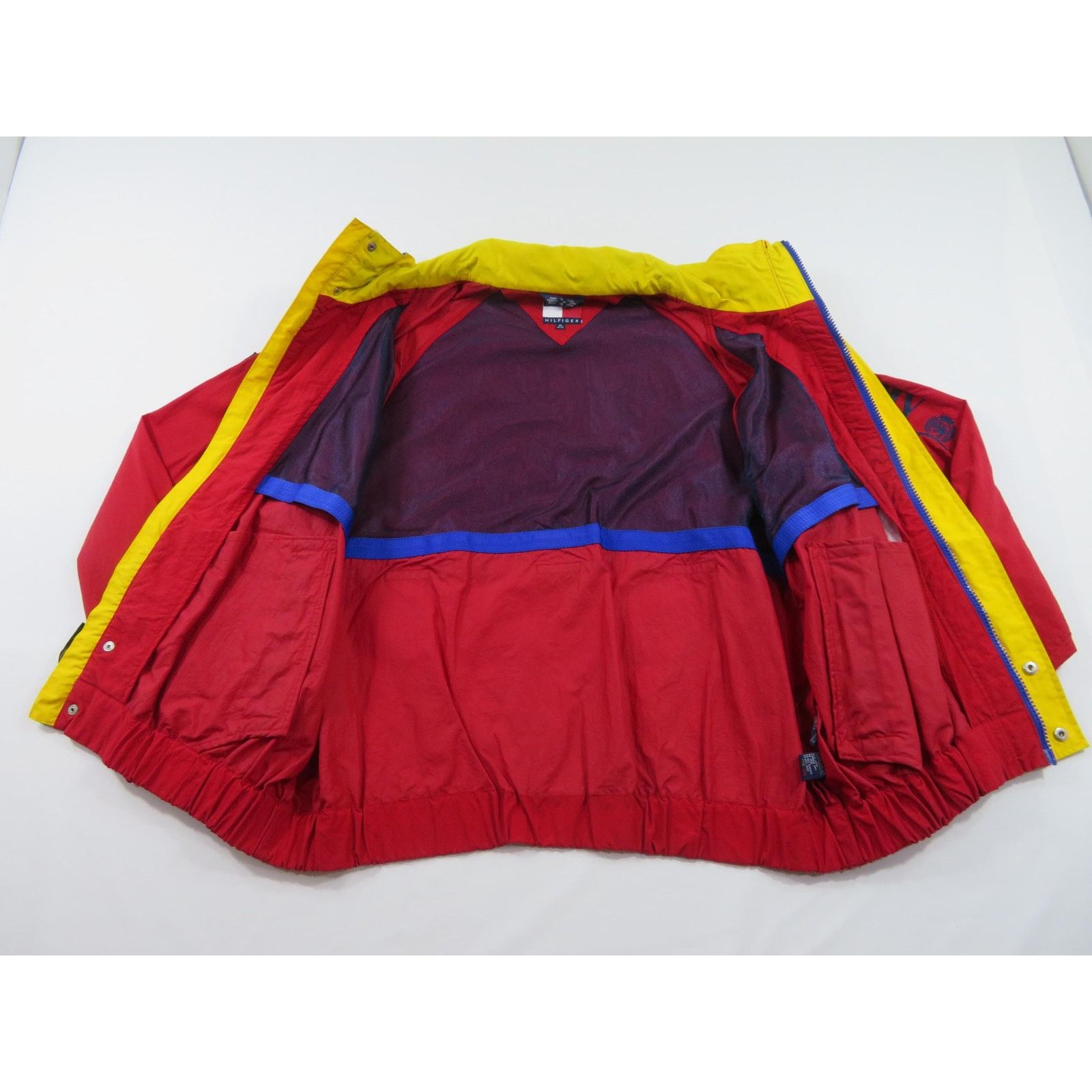 Tommy Hilfiger Tommy Hilfiger Sailing Jacket Sz XL Red Blue Yellow 1990s Size US XL / EU 56 / 4 - 3 Thumbnail