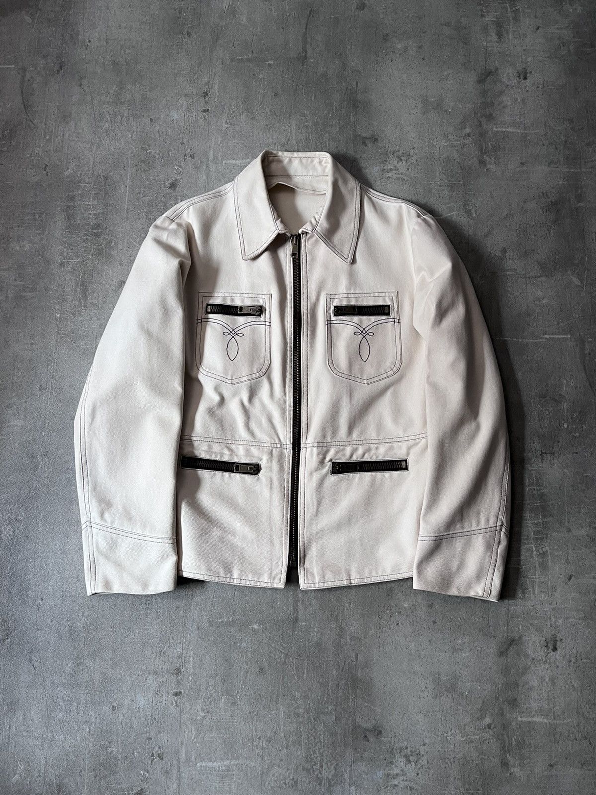 Gucci Gucci by Tom Ford western denim jacket cream Size US M / EU 48-50 / 2 - 1 Thumbnail