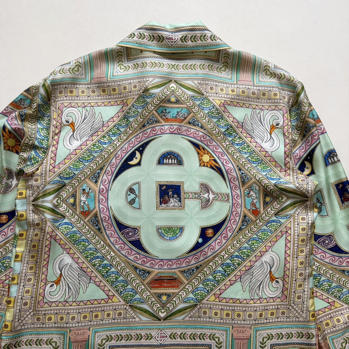 Casablanca ‘Le Labyrinthe’ Patterned Pastel Silk Shirt Size US M / EU 48-50 / 2 - 14 Thumbnail