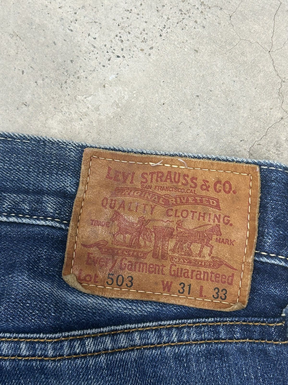 Levi's Vintage Levis 503 Relaxed Fit Distressed Size US 32 / EU 48 - 12 Thumbnail