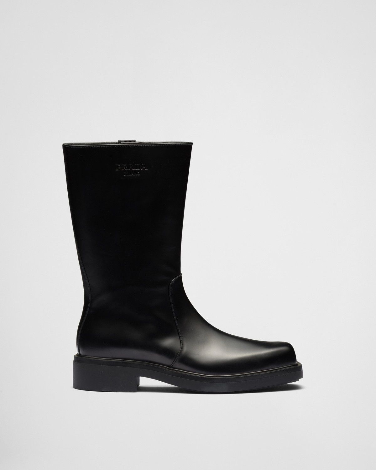 Brushed Tall Leather Chelsea boots