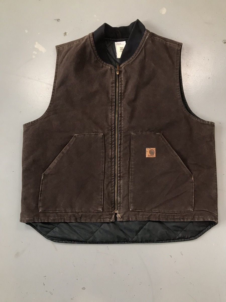 Vintage Carhartt quilted line vest jacket