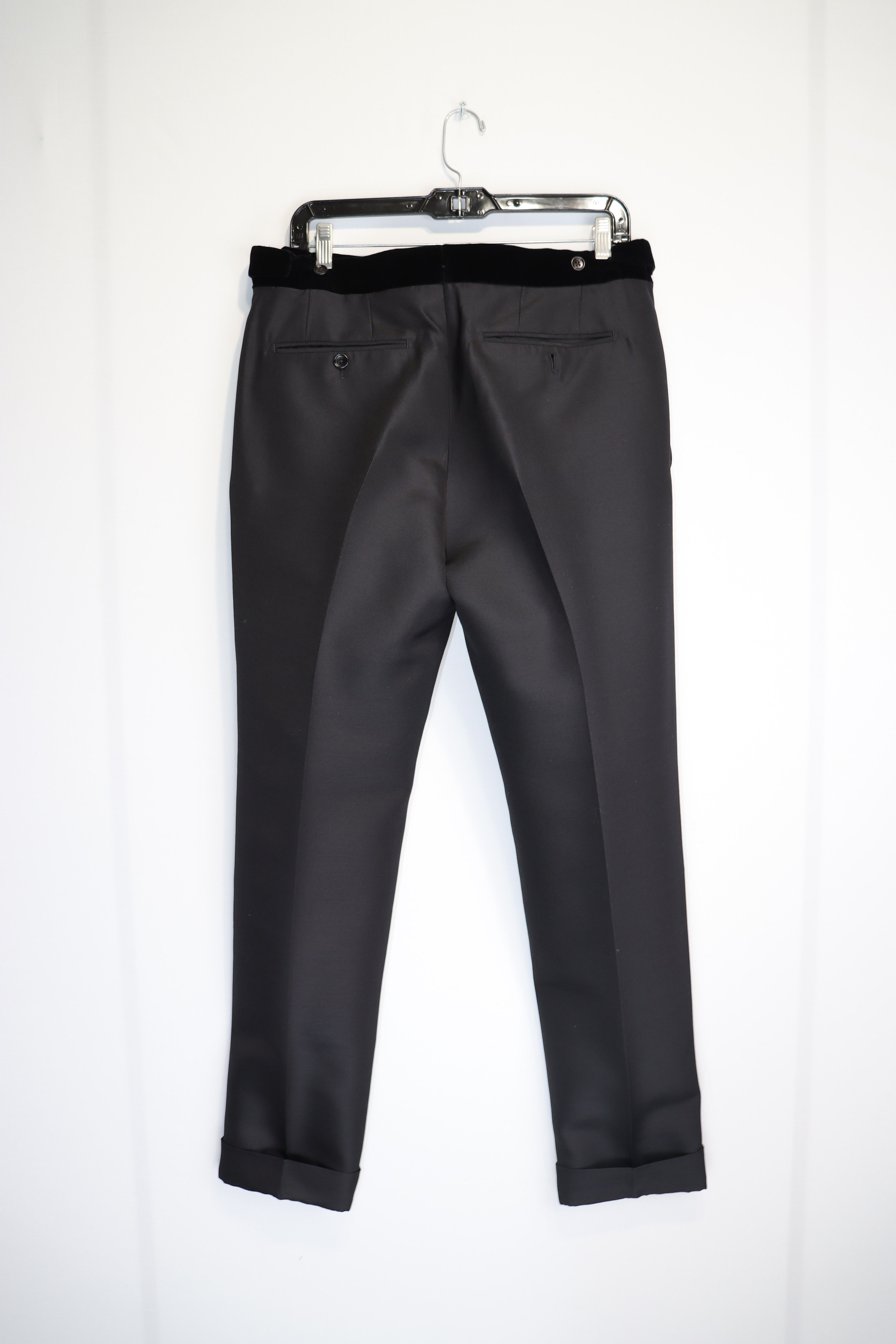 Tom Ford o1rshd1 Velvet Lapel Evening Suit in Black Size US S / EU 44-46 / 1 - 13 Thumbnail