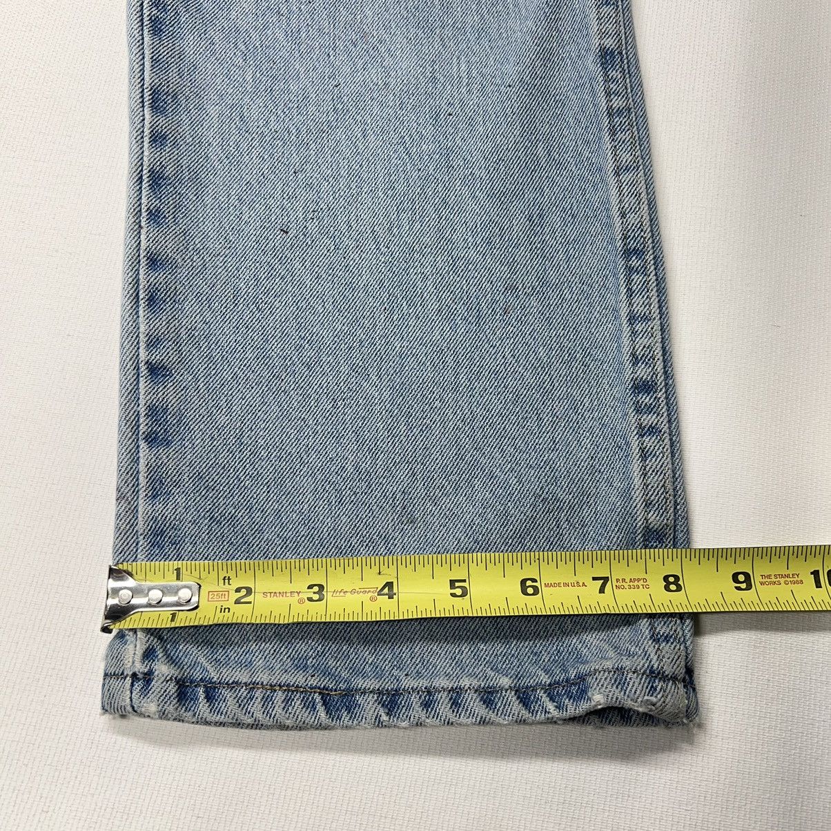 Vintage × Wrangler Wrangler Jeans Blue Straight Ripped Faded Denim Worn Y2K Size US 33 - 21 Thumbnail