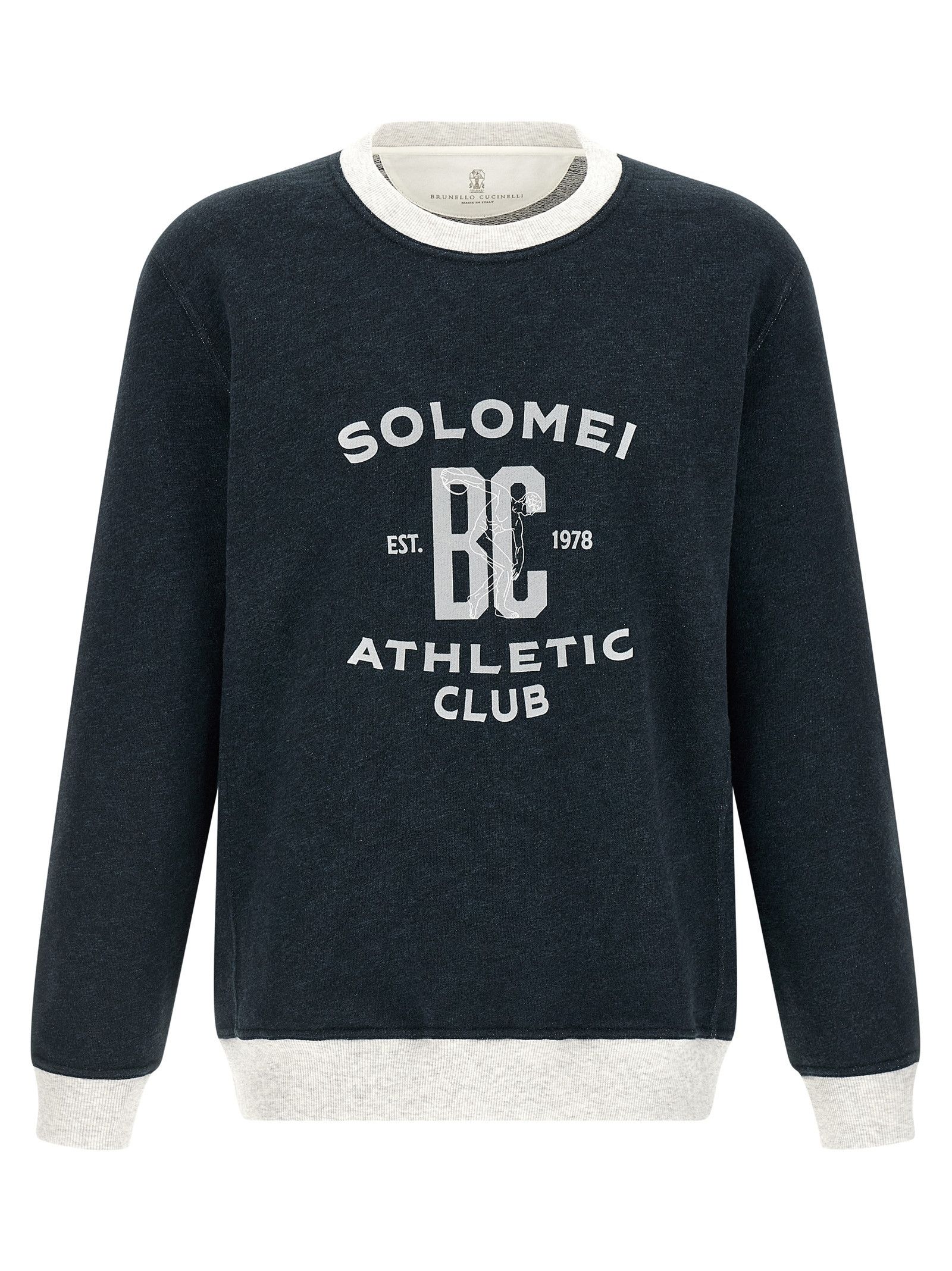 Brunello Cucinelli Cotton And Linen Sweatshirt Size US M / EU 48-50 / 2 - 1 Thumbnail
