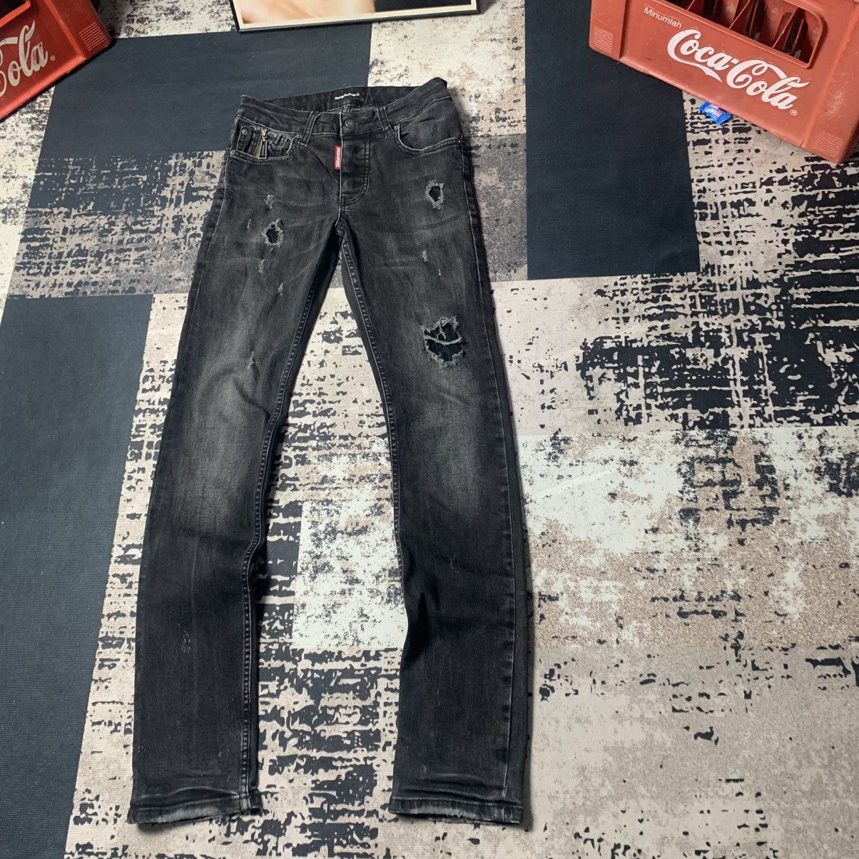 Dsquared2 Dsquared2 Riped Jeans Strech Pants Size US 31 - 1 Thumbnail