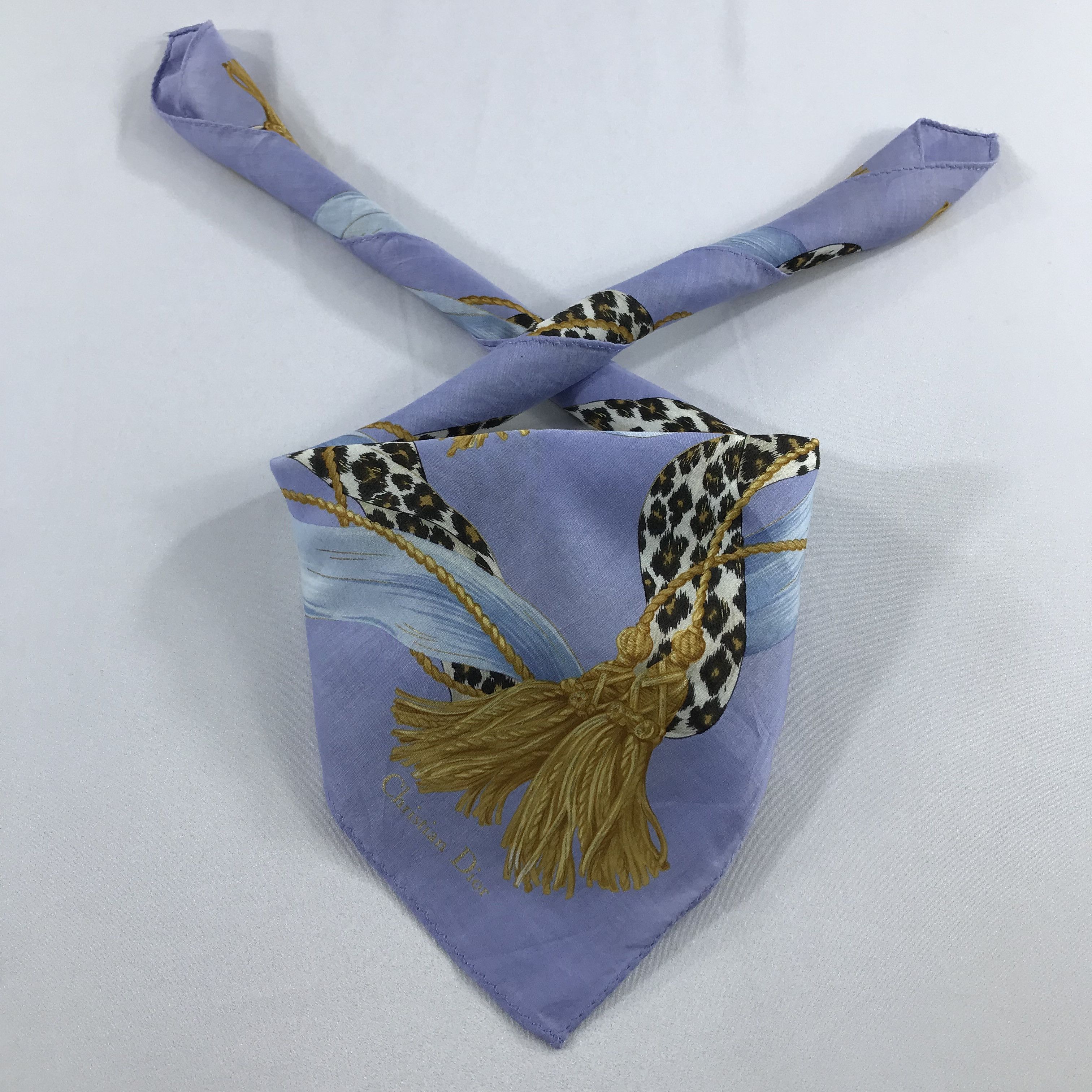 Vintage Christian Dior Bandana / Handkerchief / Neckerchief - S2098 Size ONE SIZE - 3 Thumbnail