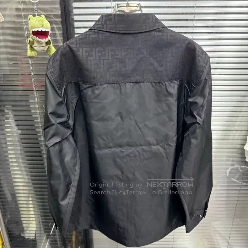 Fendi Fendi Black and Monogram Jacket Size US M / EU 48-50 / 2 - 4 Thumbnail