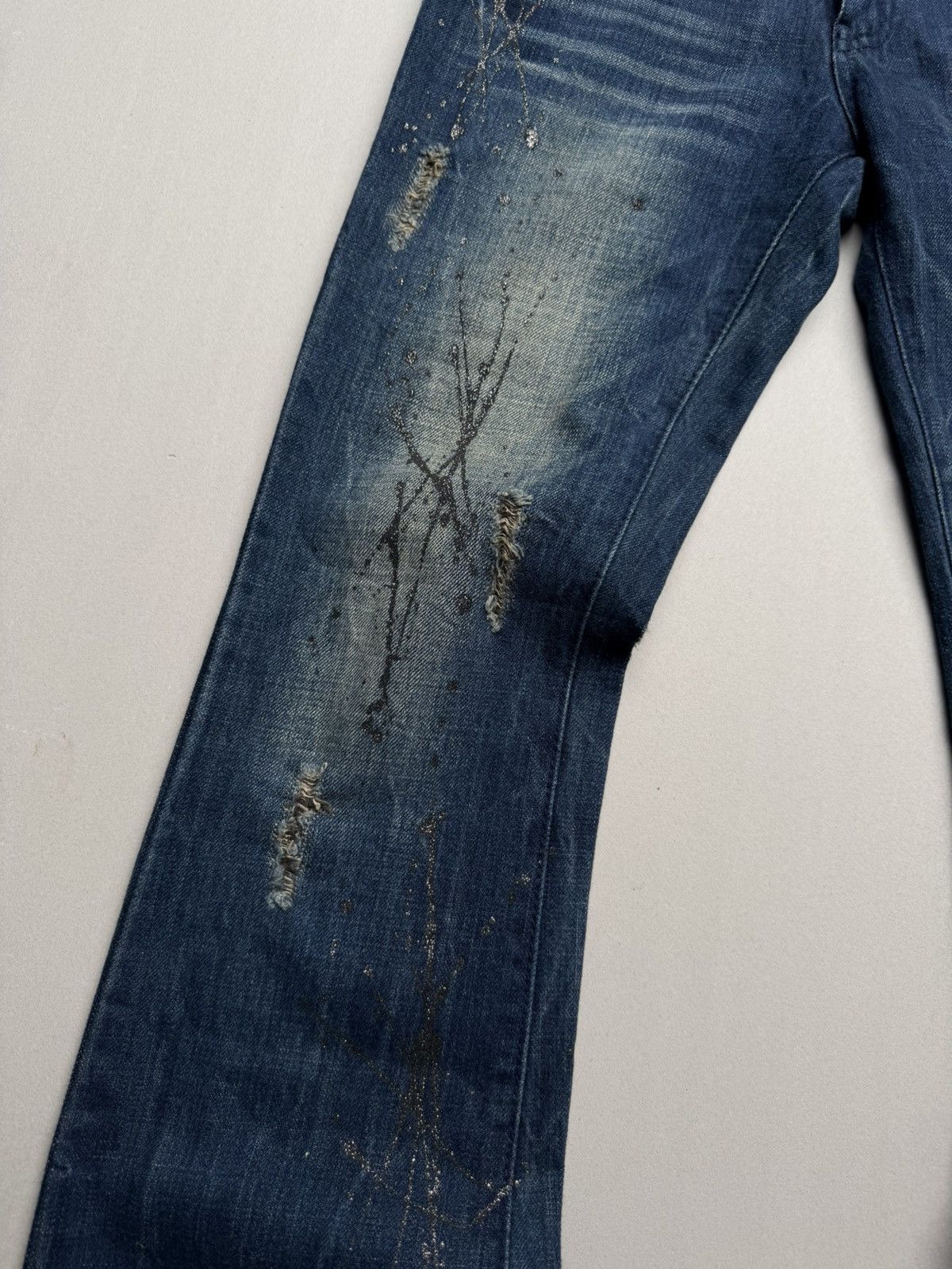 Japanese Brand Gladnews flare jeans Size US 28 / EU 44 - 4 Thumbnail