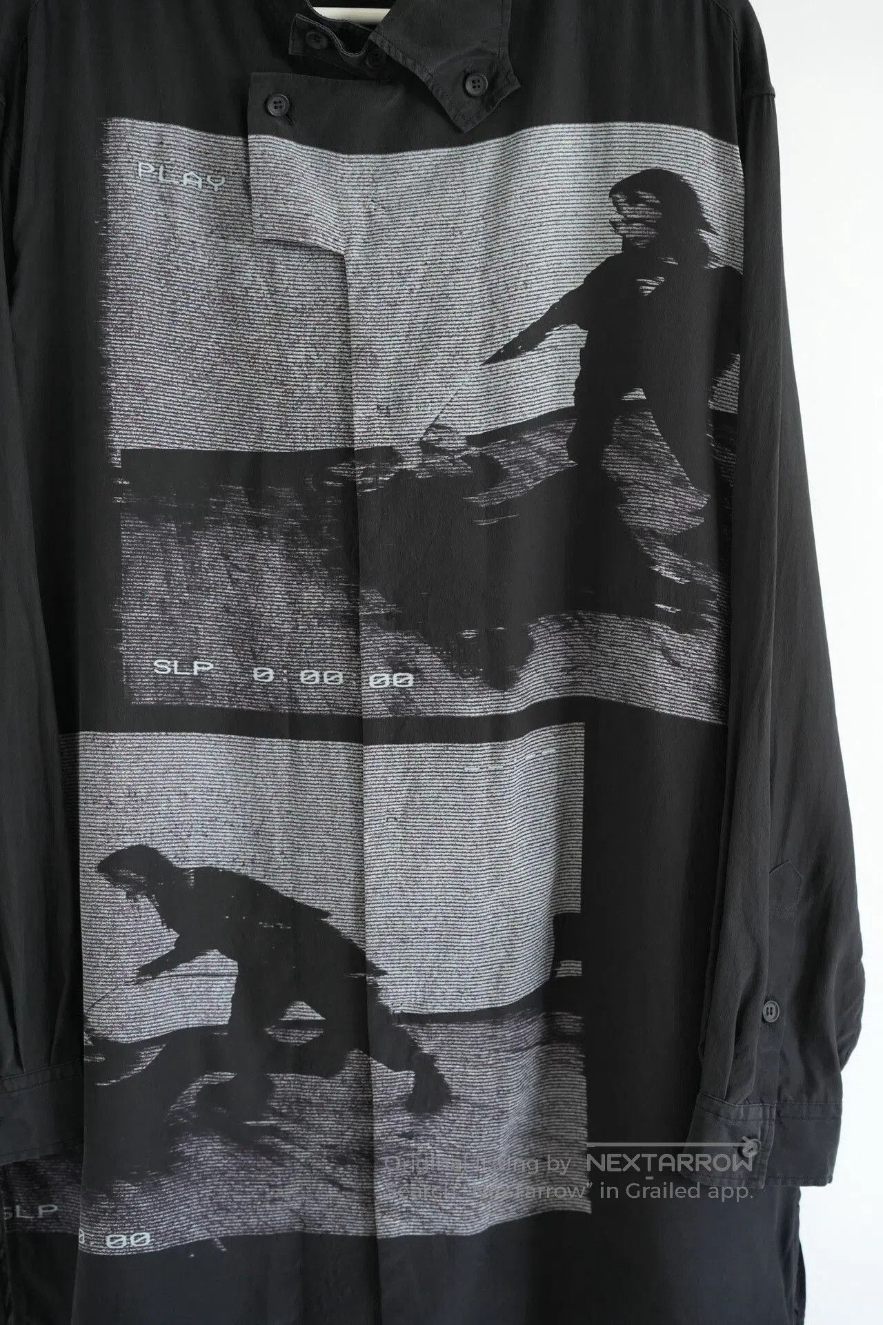Yohji Yamamoto Yohji Yamamoto Silk Shirt with Print. Size US M / EU 48-50 / 2 - 3 Thumbnail