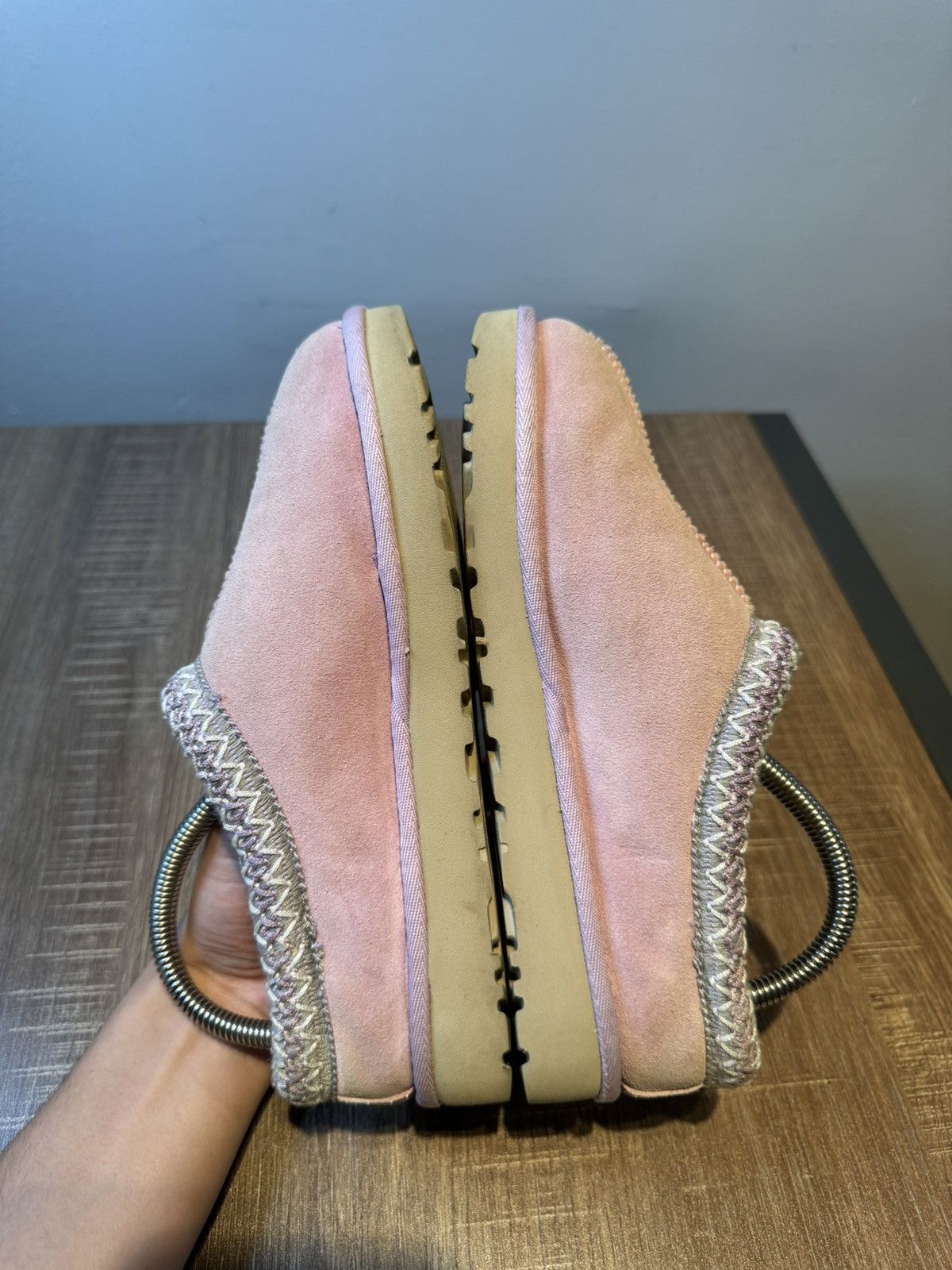 Ugg Ugg Pink Tasman Slipper Suede Fur Clog Shoes Slip On Size 7 Size US 7 / IT 37 - 5 Thumbnail