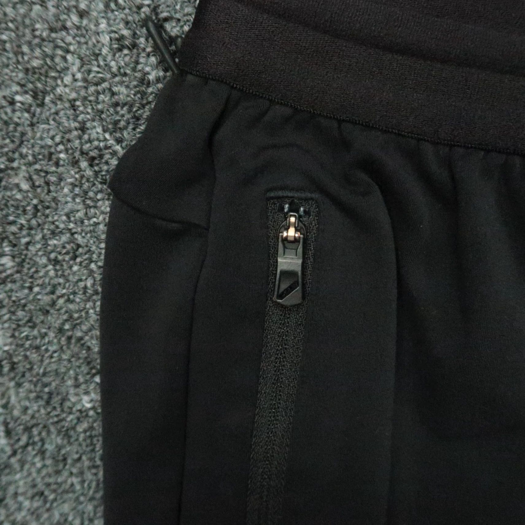 Vintage Hill City Pants Men L Black Performance Tech Jogger Zip Pocket Athletic Size US 33 - 3 Thumbnail