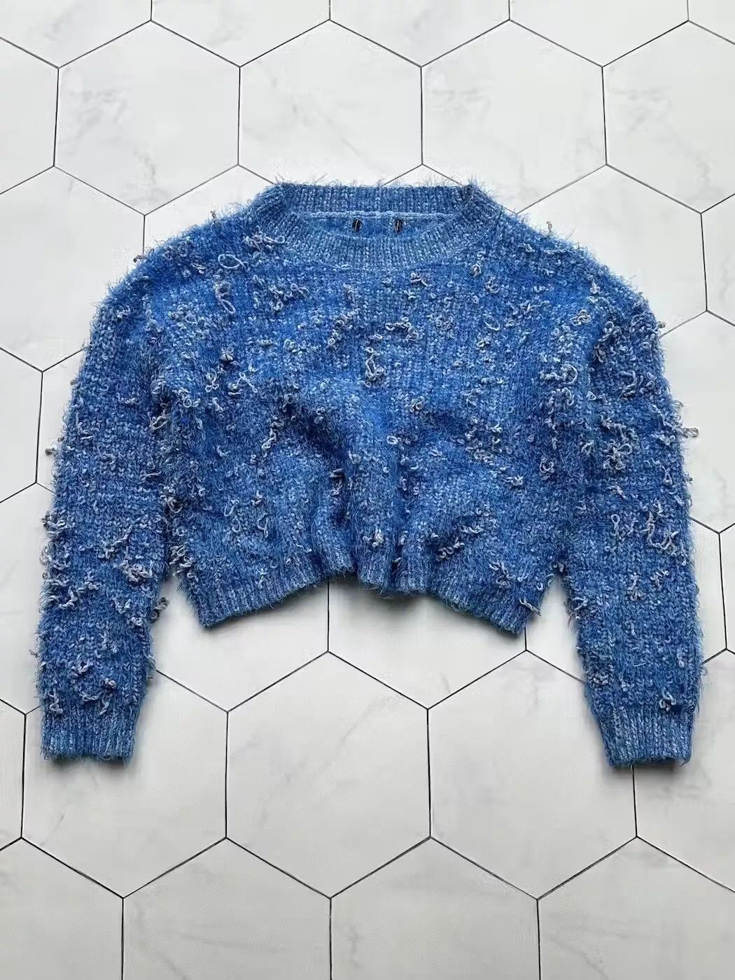 Japanese Brand Vintage Mohair Sweater (B441)E2 Size S / US 4 / IT 40 - 1 Thumbnail